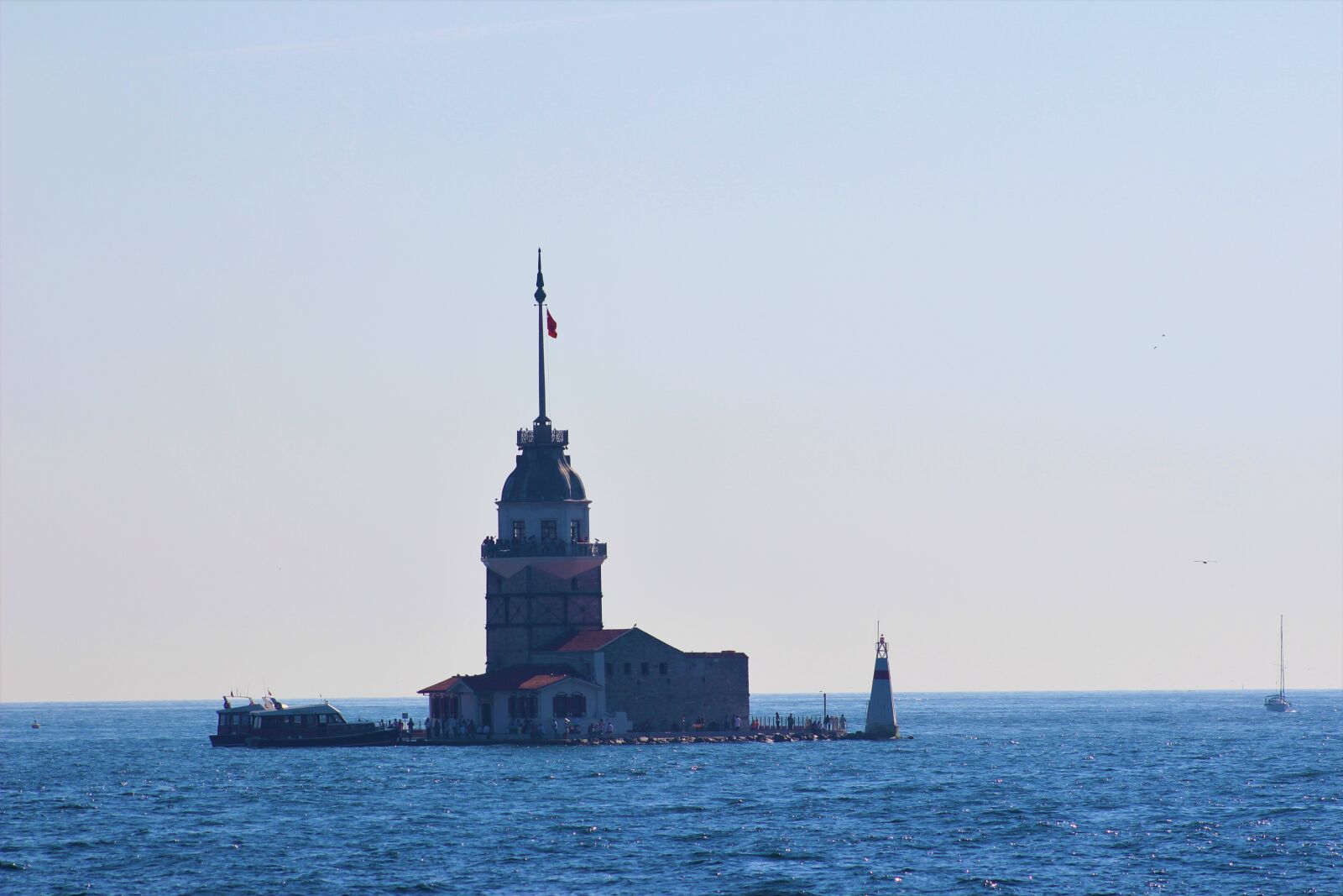 Canon EF75-300mm f/4-5.6 sample photo. Istanbul, maiden's tower kiz photography