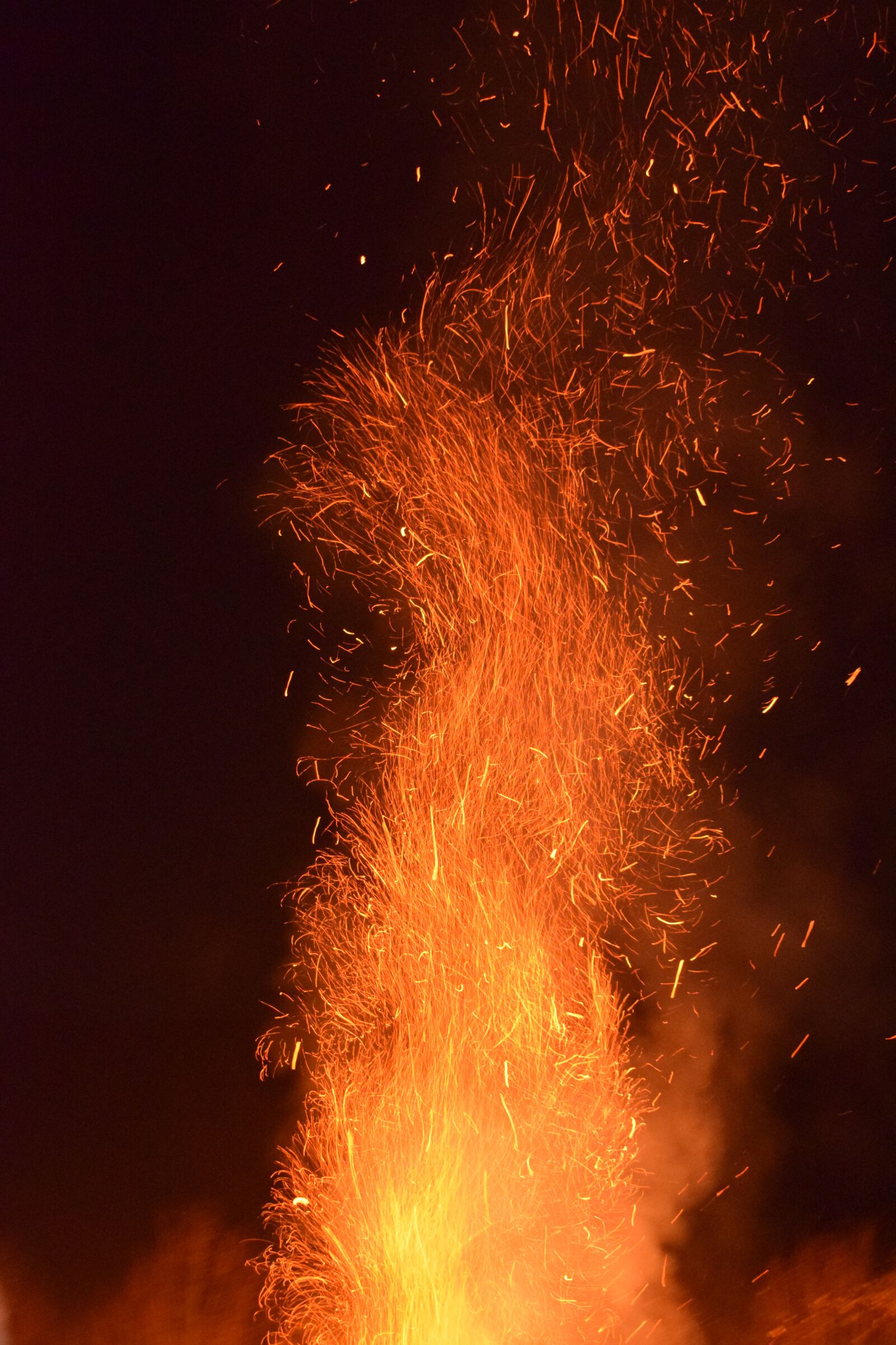 Nikon D3300 sample photo. Fire, night, hot photography