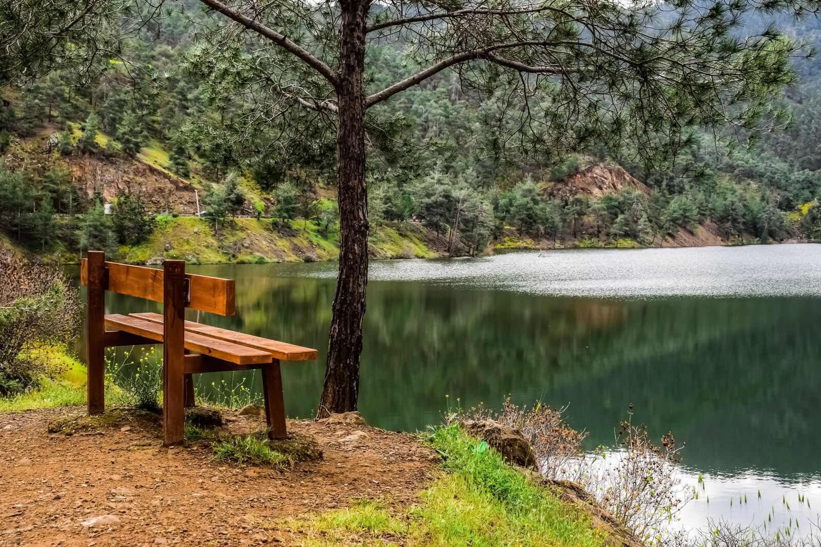 Nikon D3300 sample photo. Dam, lake, mountains photography