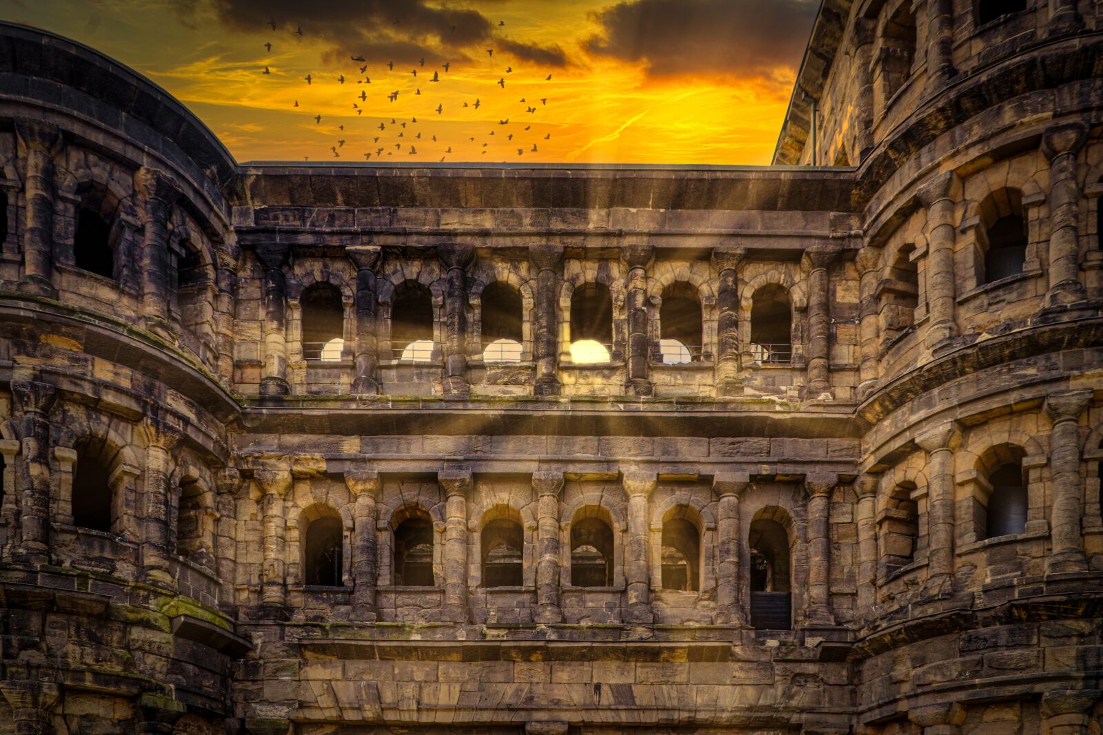 Canon EOS 80D sample photo. Porta nigra, trier, sunshine photography