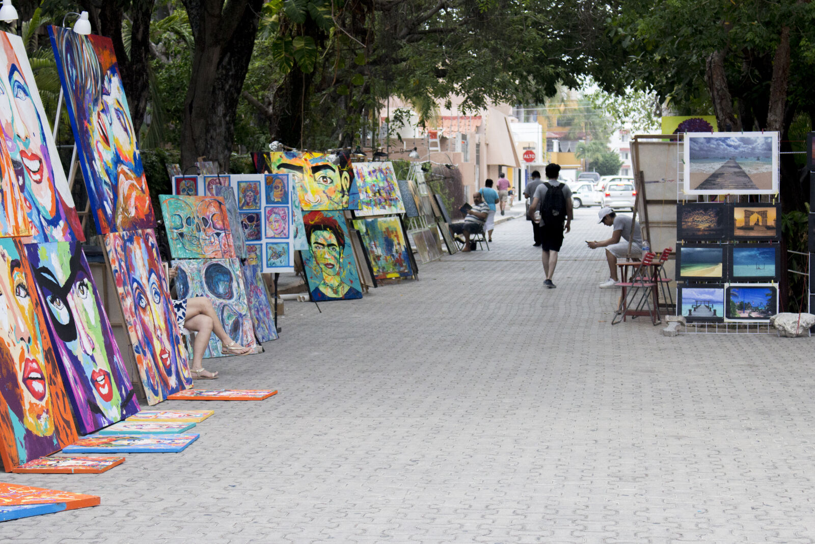 Canon EOS 700D (EOS Rebel T5i / EOS Kiss X7i) sample photo. Art, frida, market, painting photography