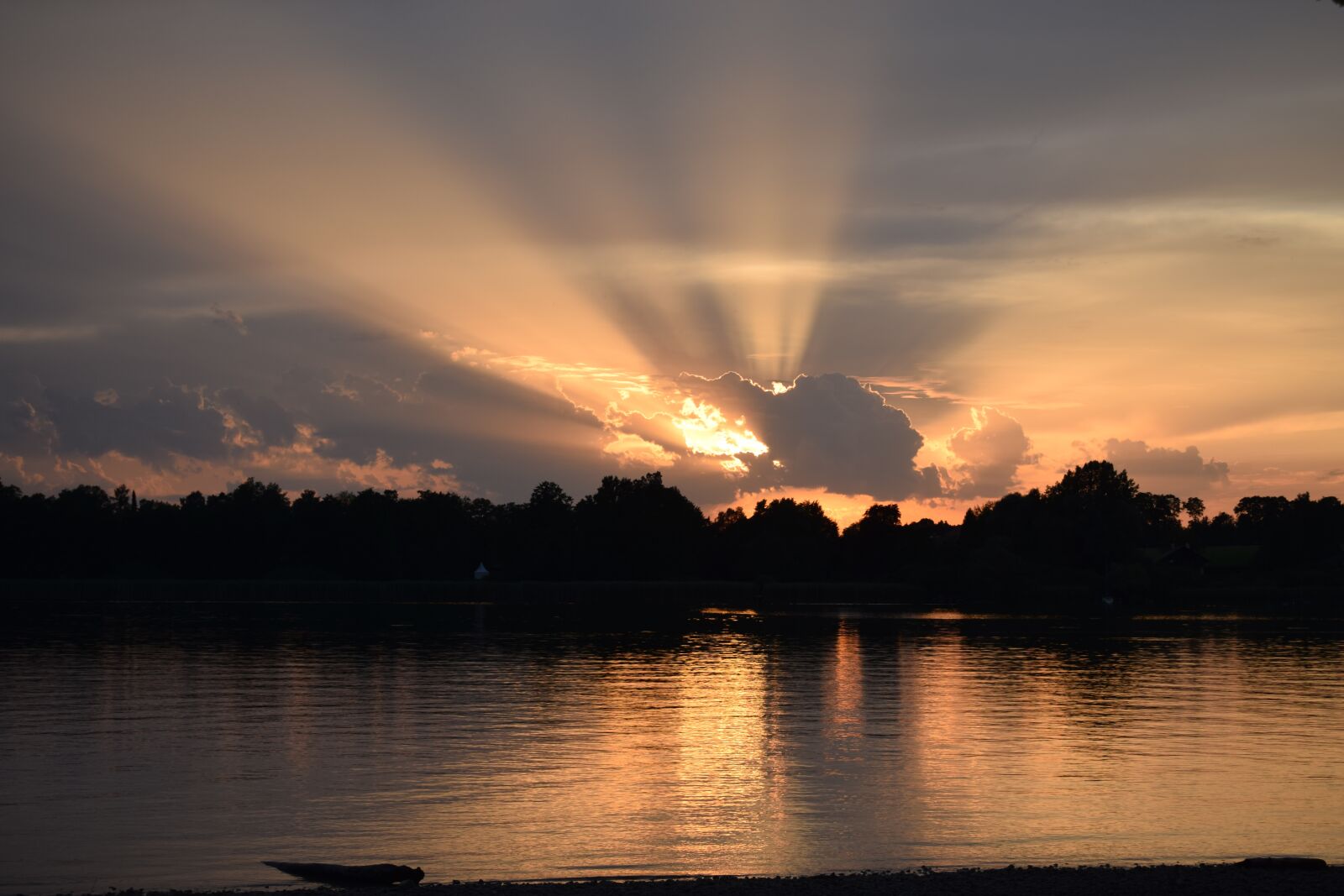 Nikon D5300 sample photo. Chiemsee, sunset, lake photography