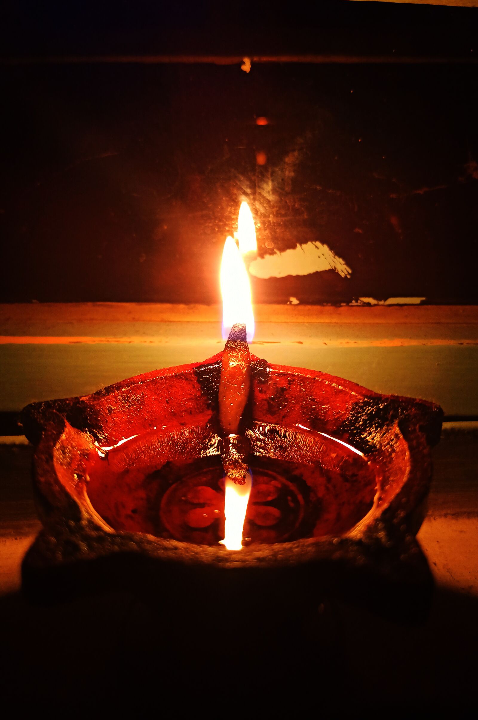 Xiaomi Redmi Note 8 Pro sample photo. Fancy diya, light, prayer photography