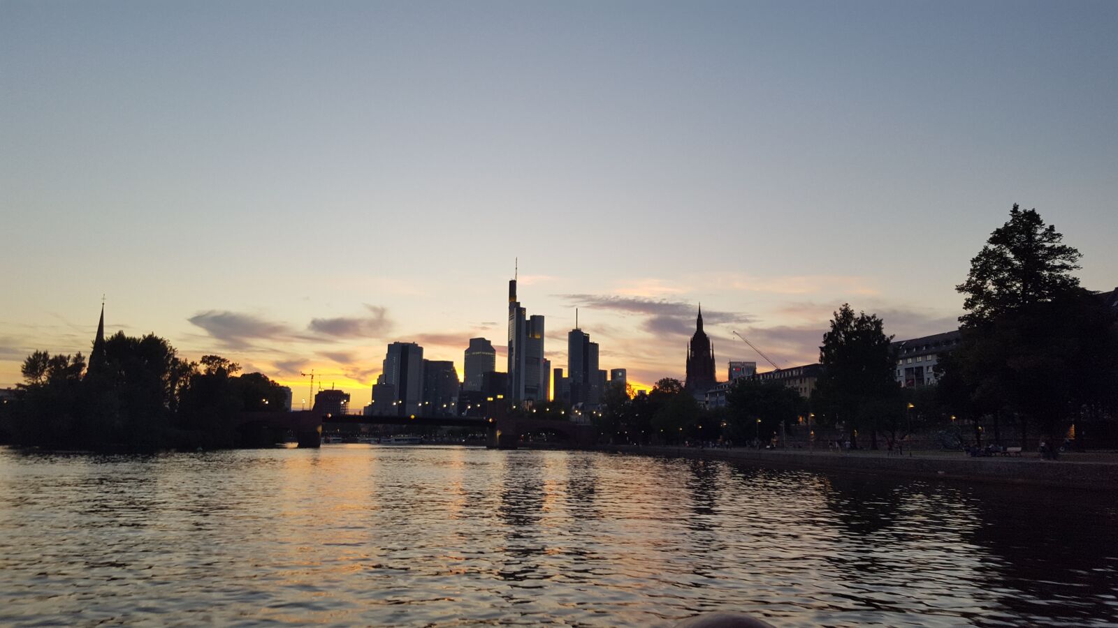 Samsung GALAXY S6 edge sample photo. Frankfurt, sunset, skyline photography