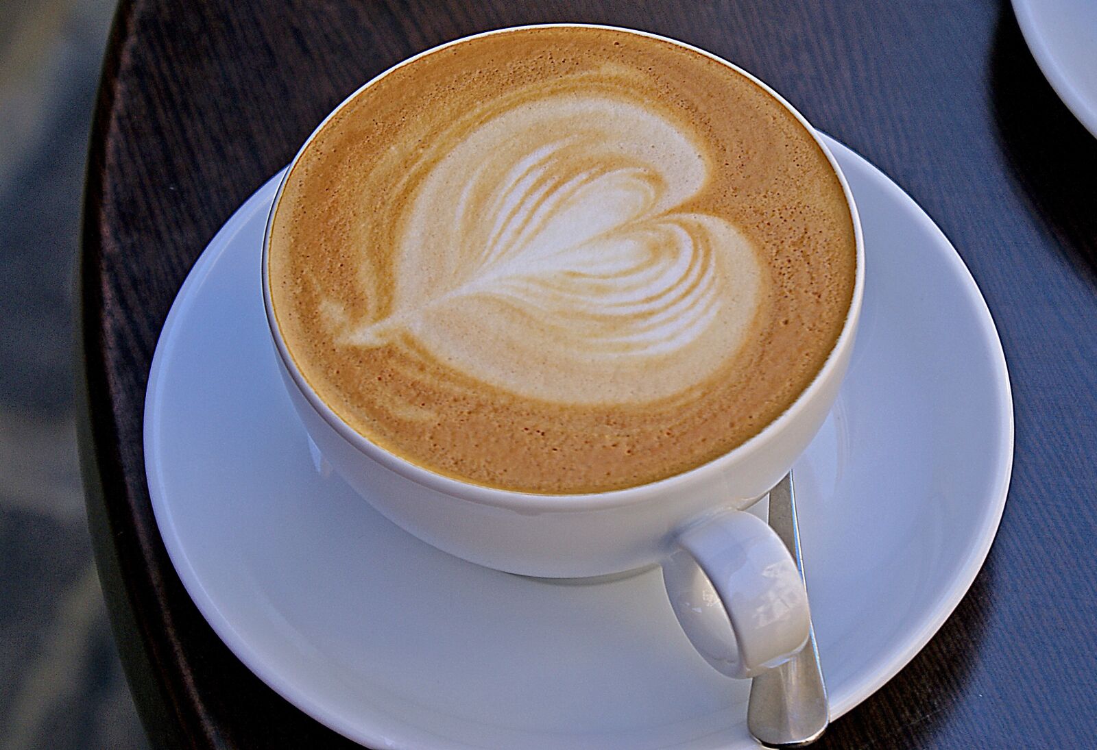 Sony Alpha DSLR-A100 sample photo. Coffee, teacup, dessert photography