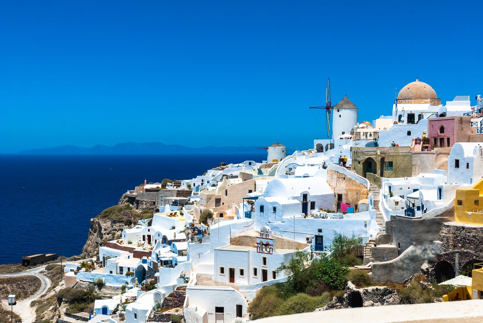 Nikon D80 sample photo. Greece, santorini, the sun photography
