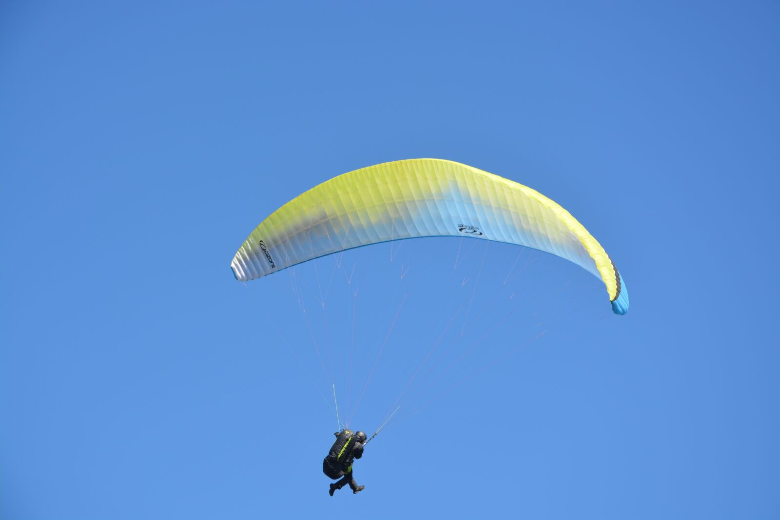 Nikon D5200 sample photo. Paragliding, free flight, blue photography