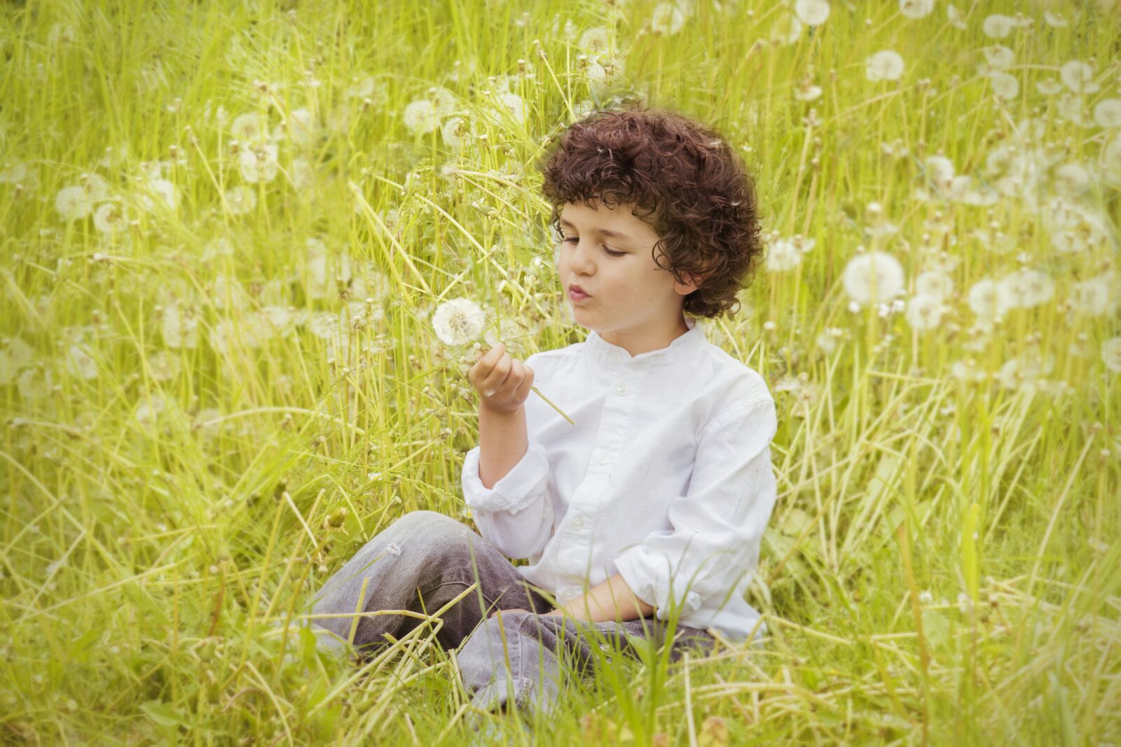 Nikon D7100 sample photo. Flowers, child, happy photography