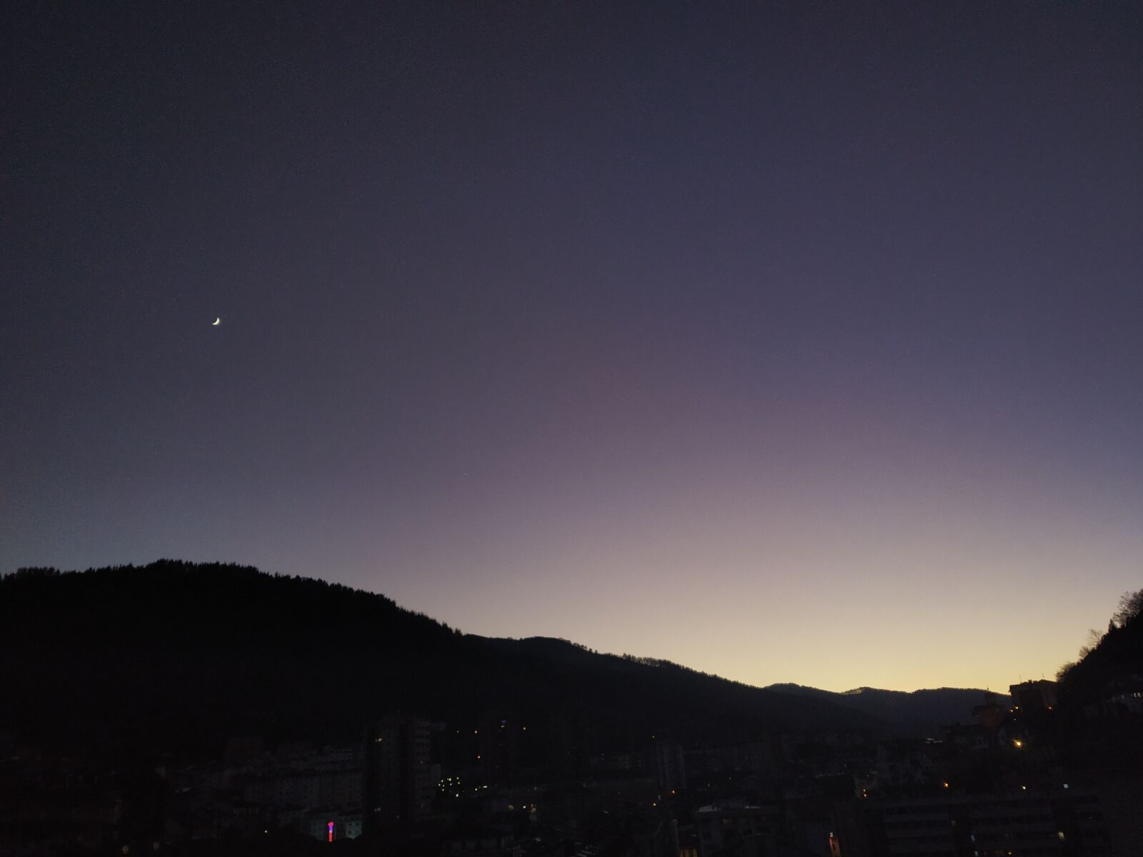 Xiaomi Redmi Note 5 Pro sample photo. Sunset, venus, sky photography