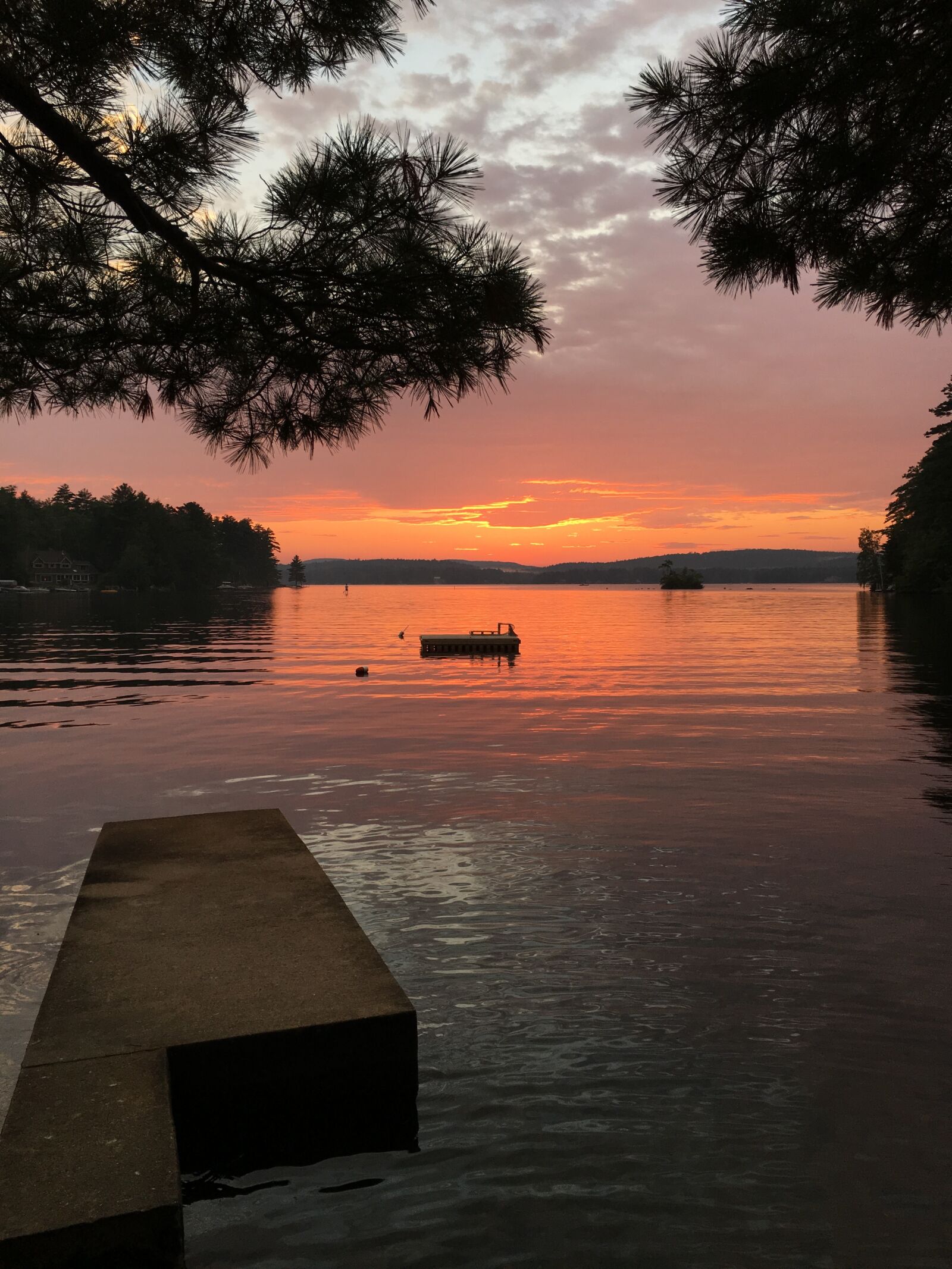Apple iPhone 6s sample photo. Sunset, lake, new hampshire photography