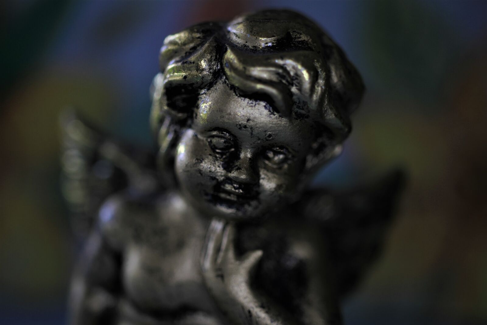 Canon EOS 7D sample photo. Angel, silver, thoughtful photography