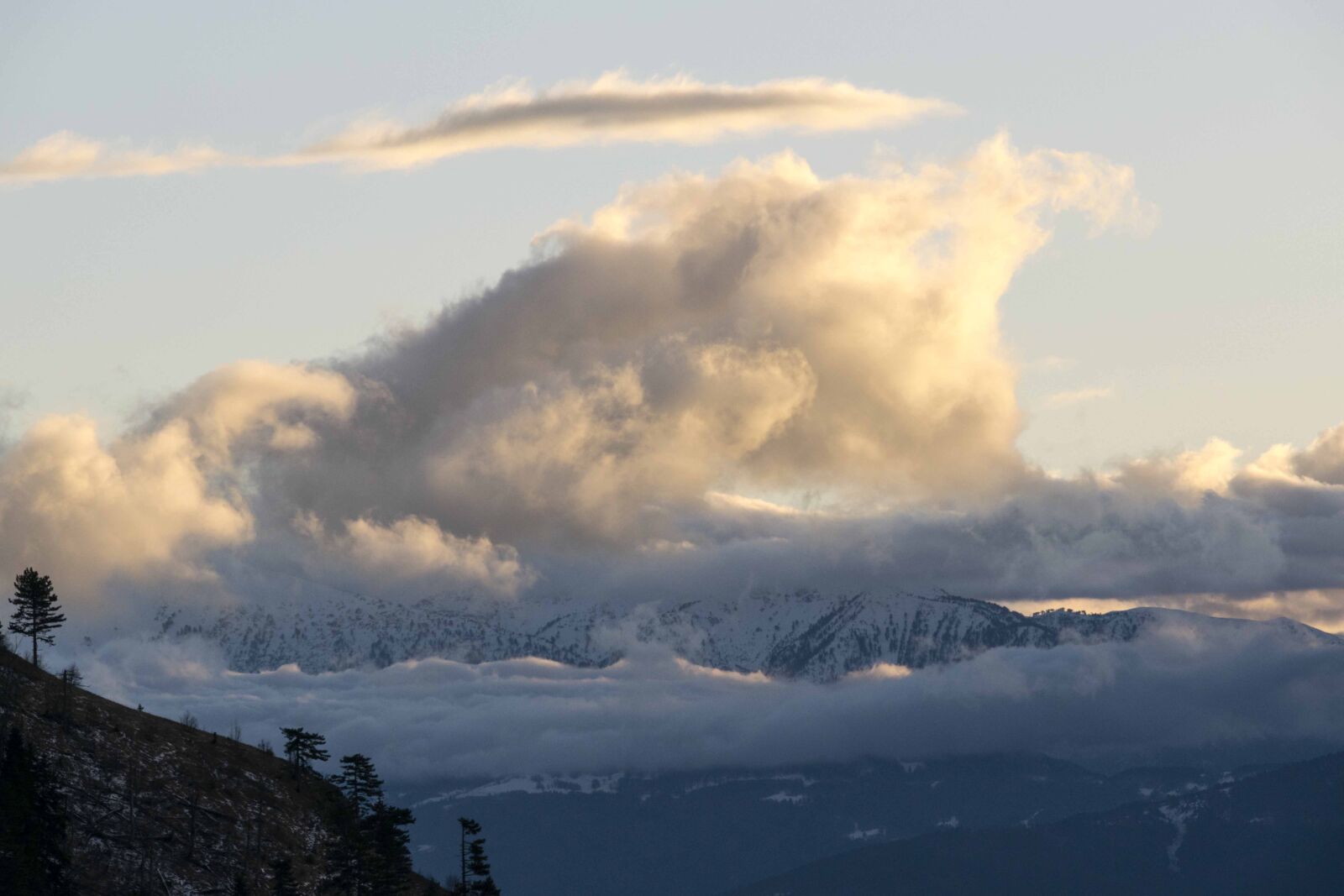 Nikon D5300 sample photo. Mountain, clouds, landscape photography