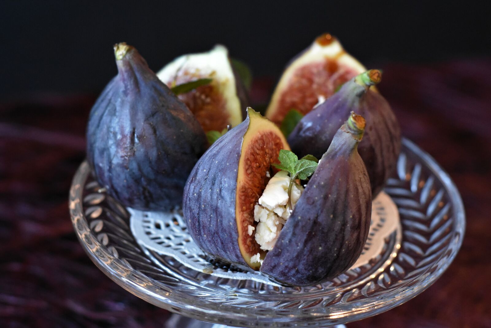 Nikon D7200 sample photo. Fig, sliced, dessert photography