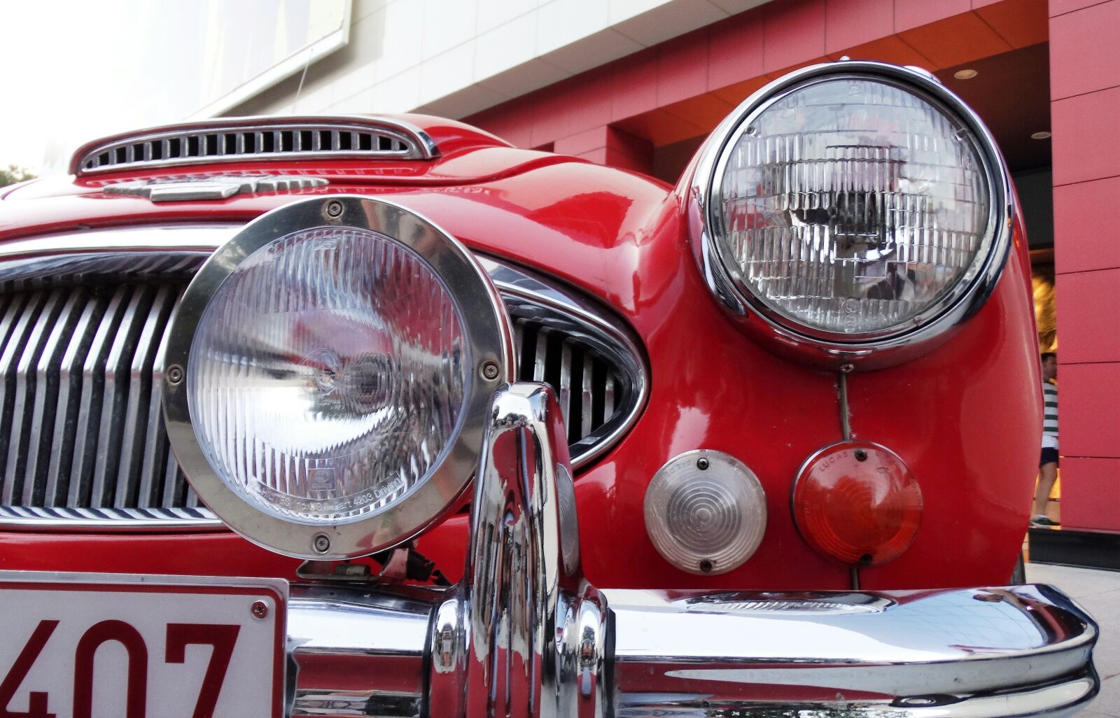 Sony Cyber-shot DSC-HX300 sample photo. Jaguar, lights, chrome photography