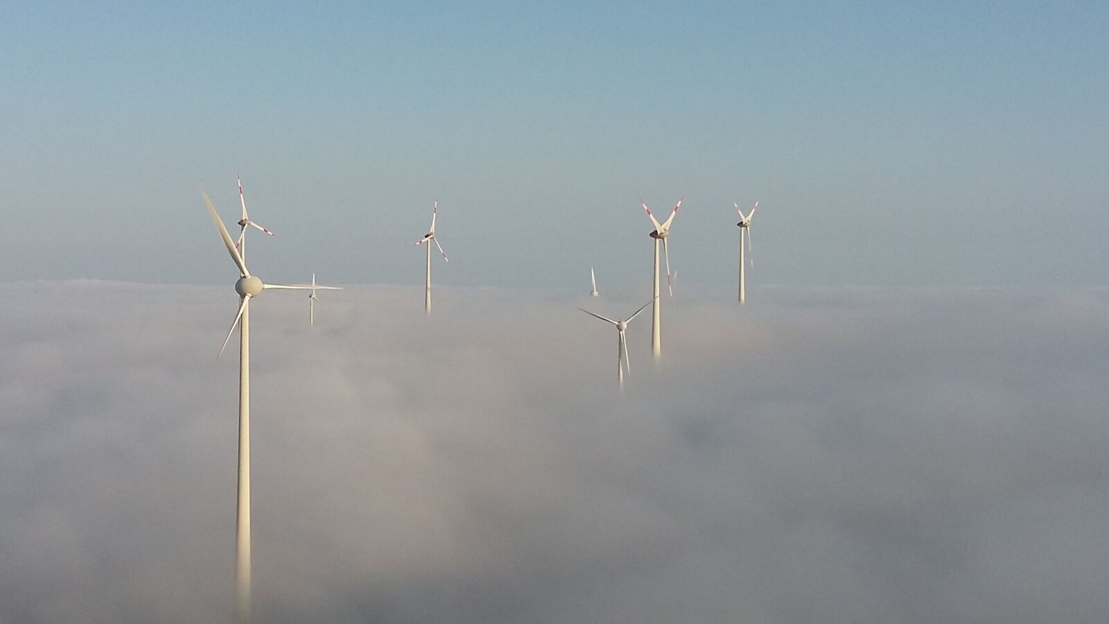 Samsung Galaxy A3 sample photo. Wind turbines in the photography