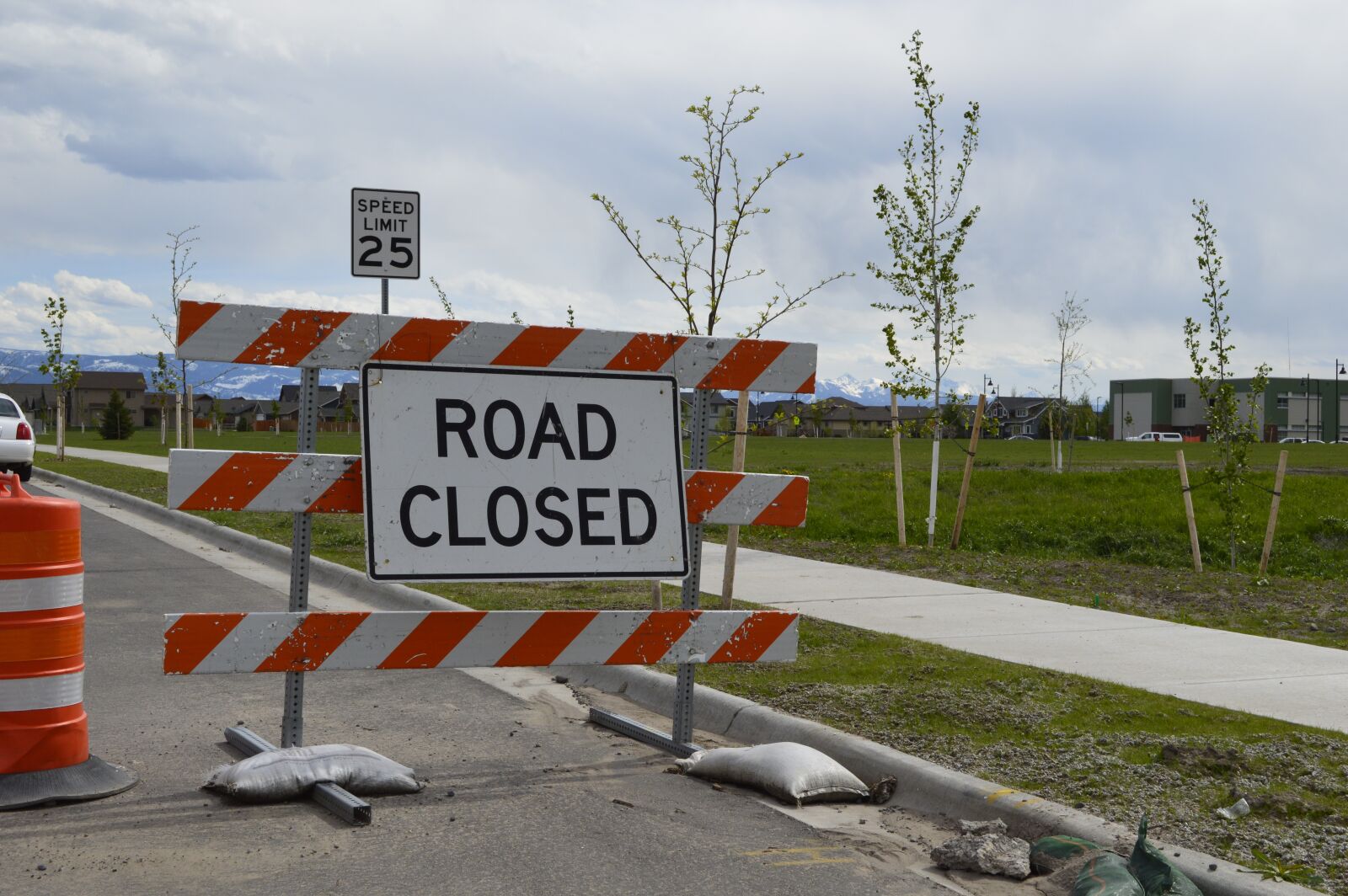 Nikon D3200 sample photo. Road closed, sidewalk closed photography