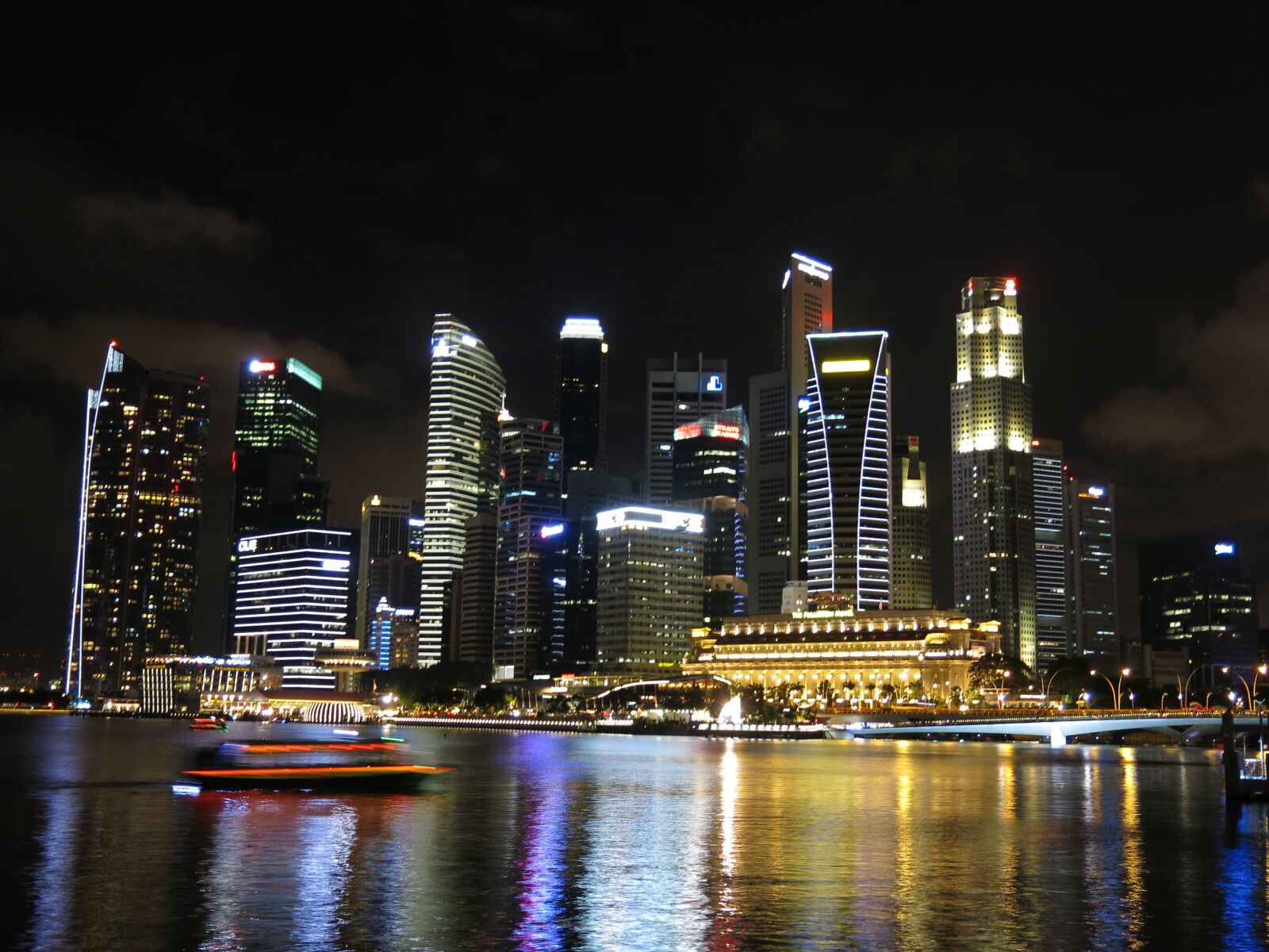 Canon PowerShot G15 sample photo. Singapore, city, lights photography