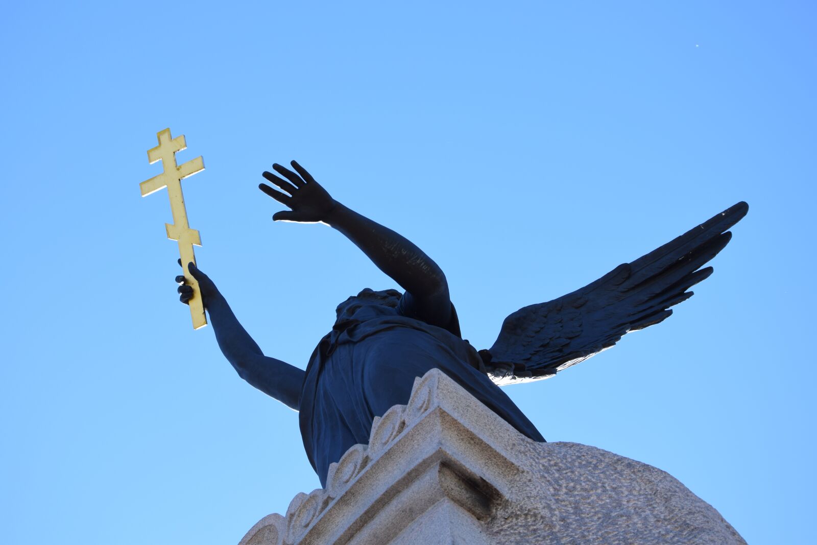 Nikon D3300 sample photo. Angel, sky, low angle photography