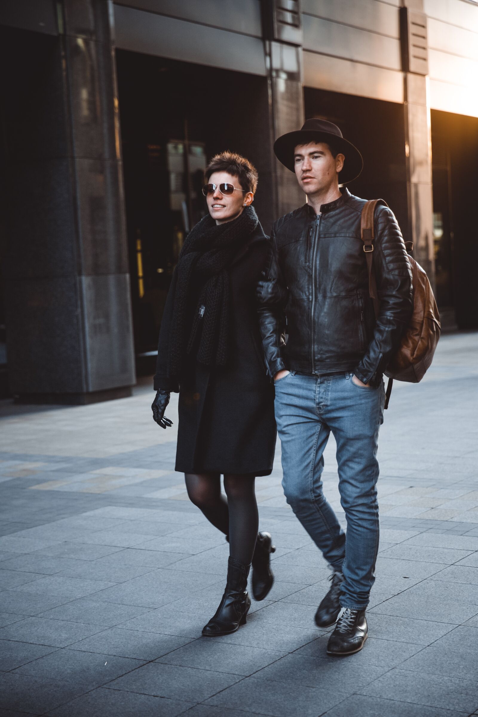 Canon EF 24-70mm F2.8L II USM sample photo. Kiss, couple, stroll photography