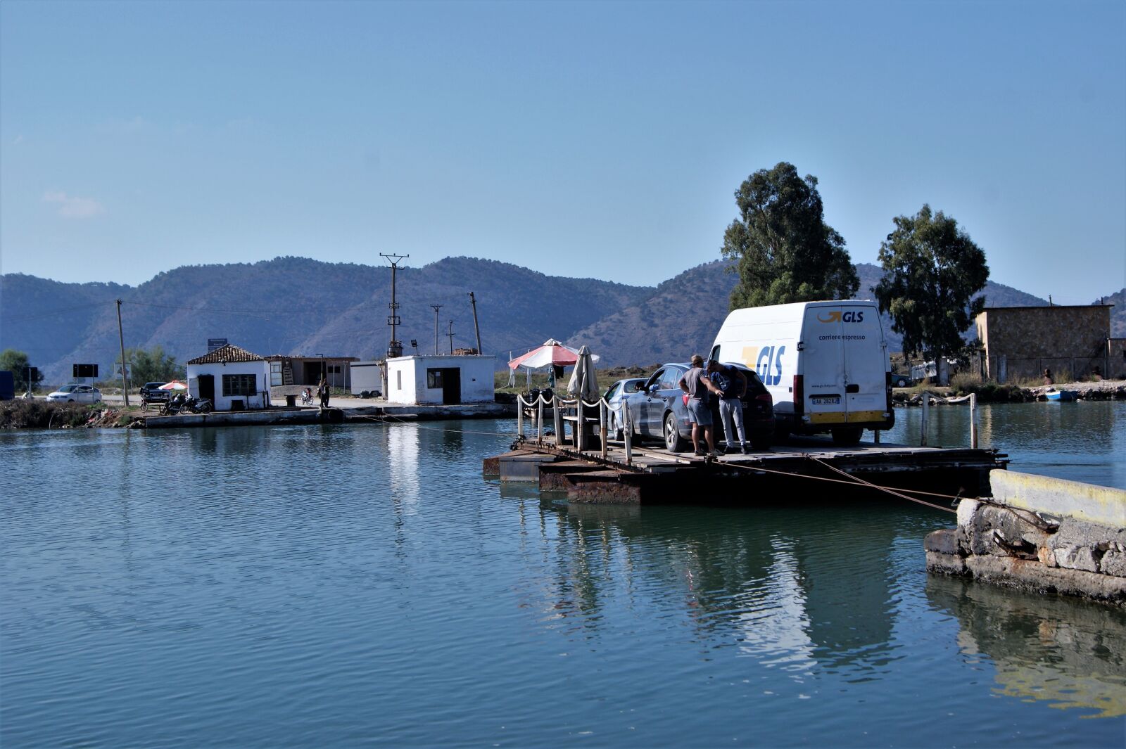 Sony Alpha DSLR-A290 sample photo. Ferry, butrint, albania photography