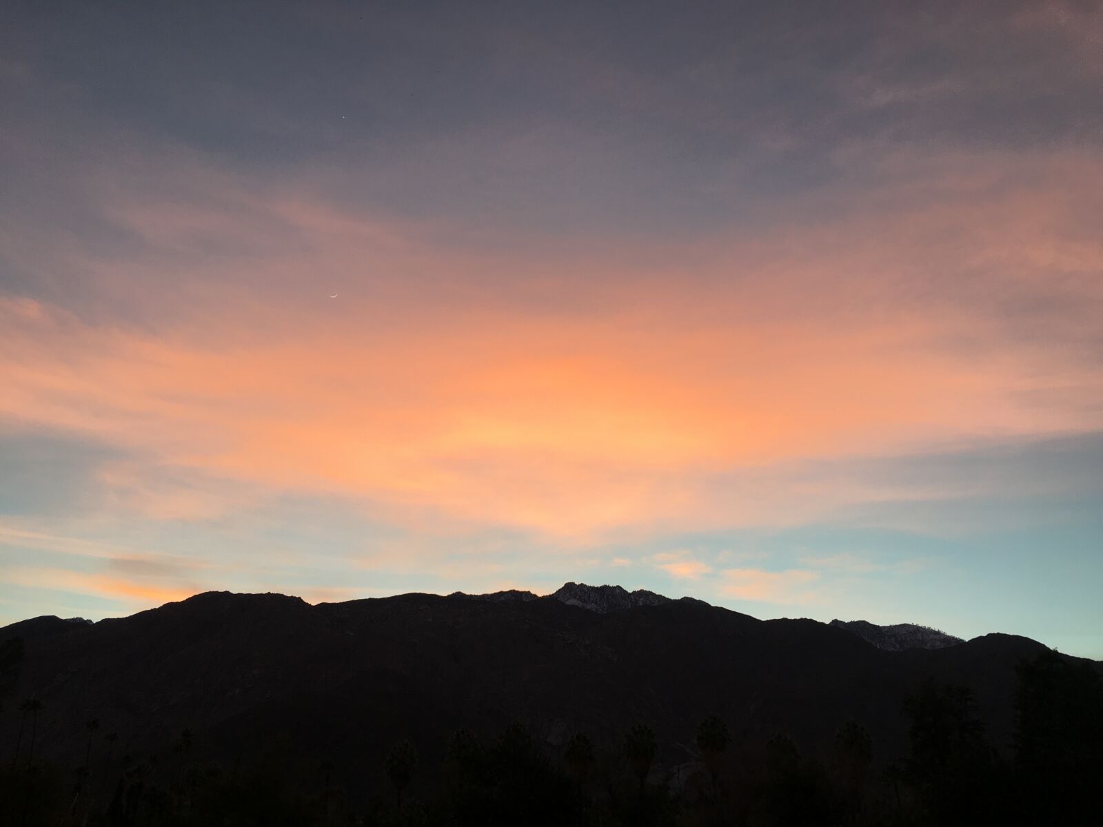 Apple iPhone 6s sample photo. Sunset, clouds, mountain photography