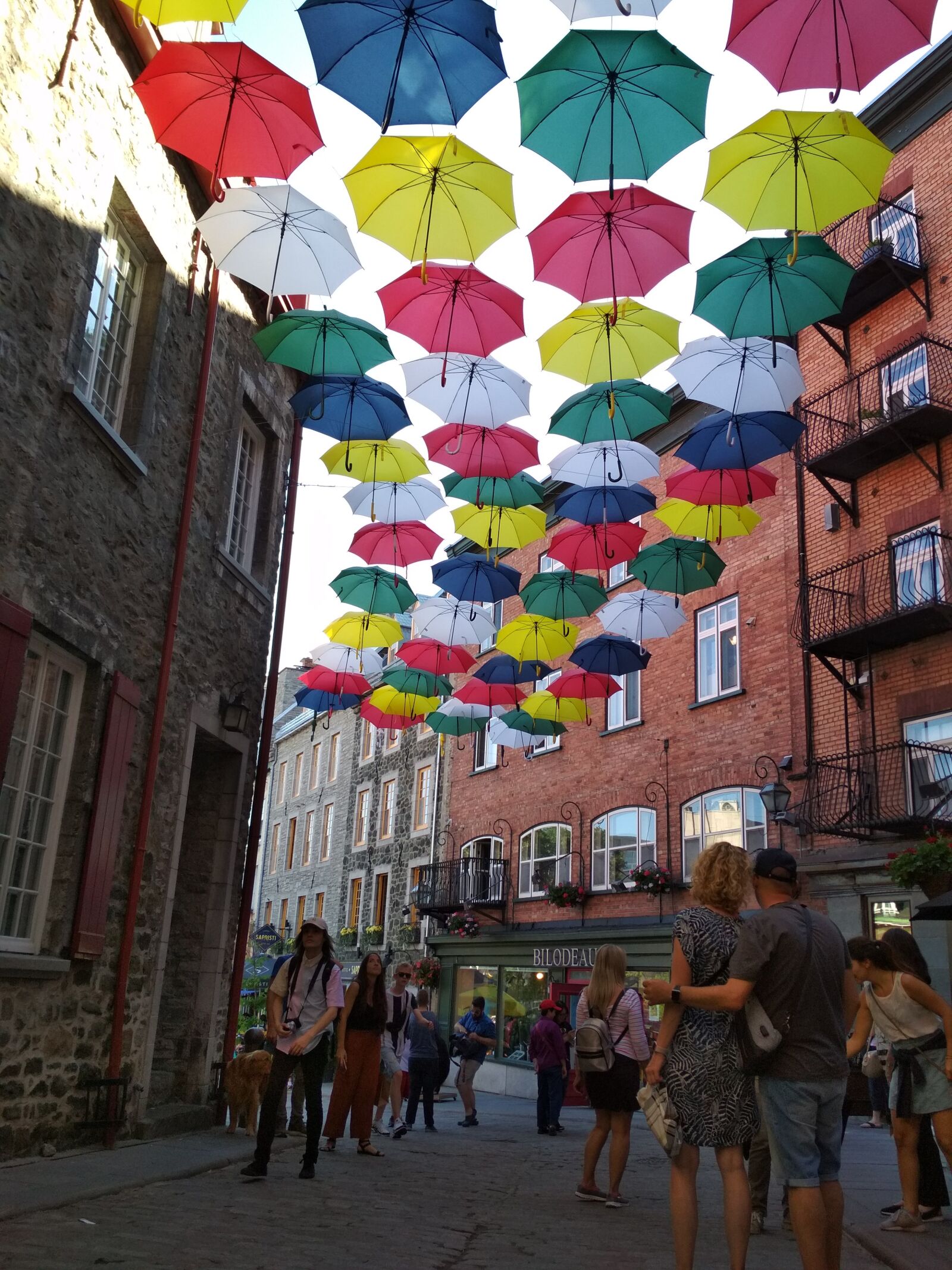 Xiaomi Redmi 4X sample photo. Umbrellas, umbrella street, old photography