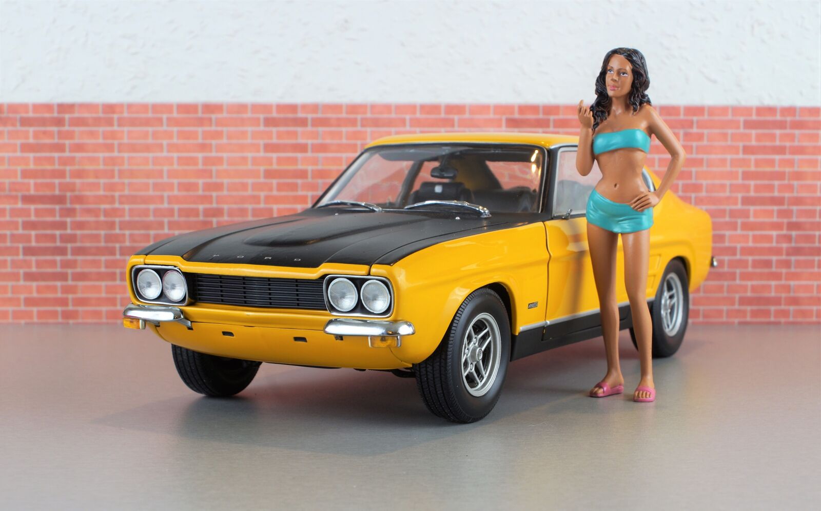 Sony DT 18-70mm F3.5-5.6 sample photo. Model car, ford, capri photography