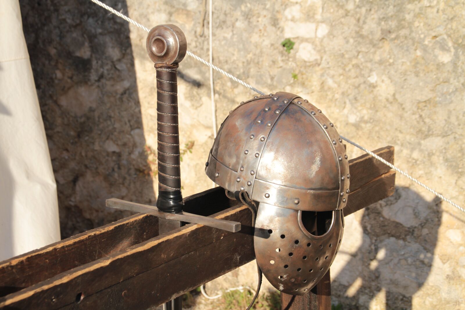 Canon EOS 7D sample photo. Medieval fair, wariror, sword photography
