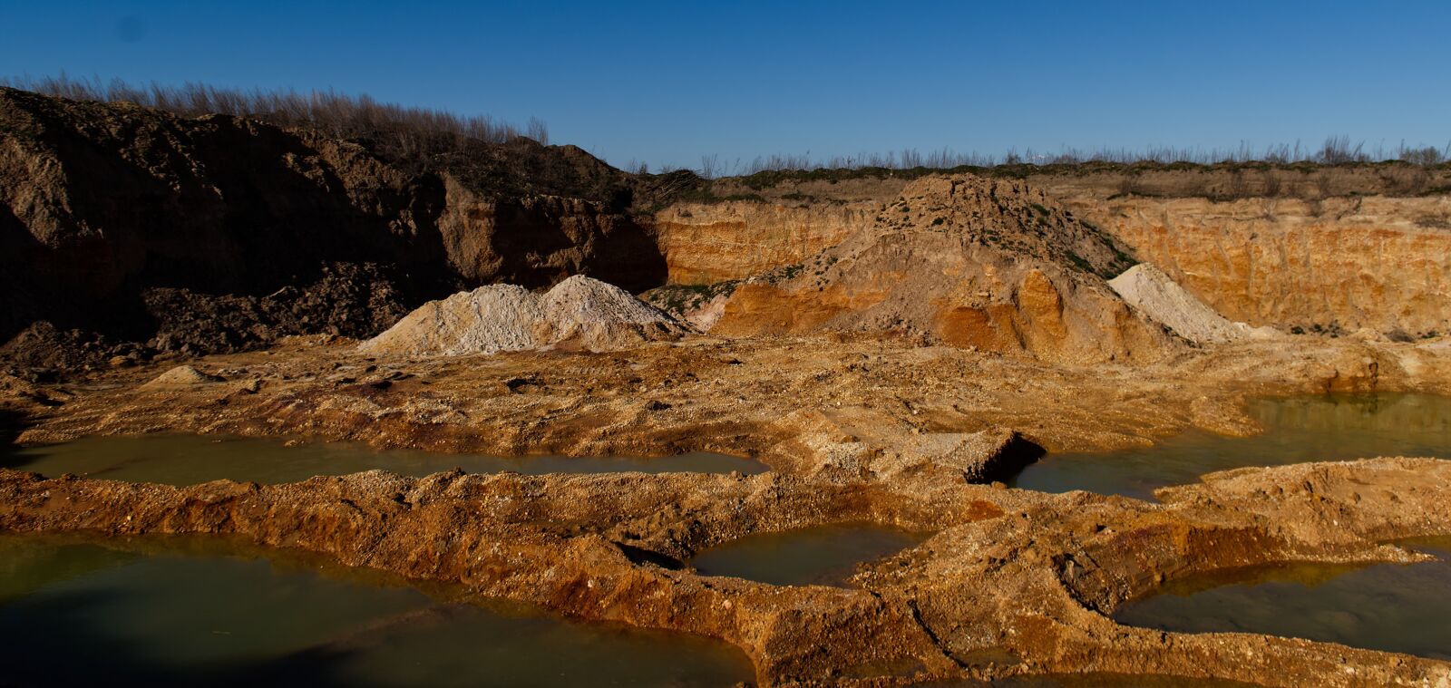 Nikon D5500 sample photo. Bagger hole, gravel removal photography