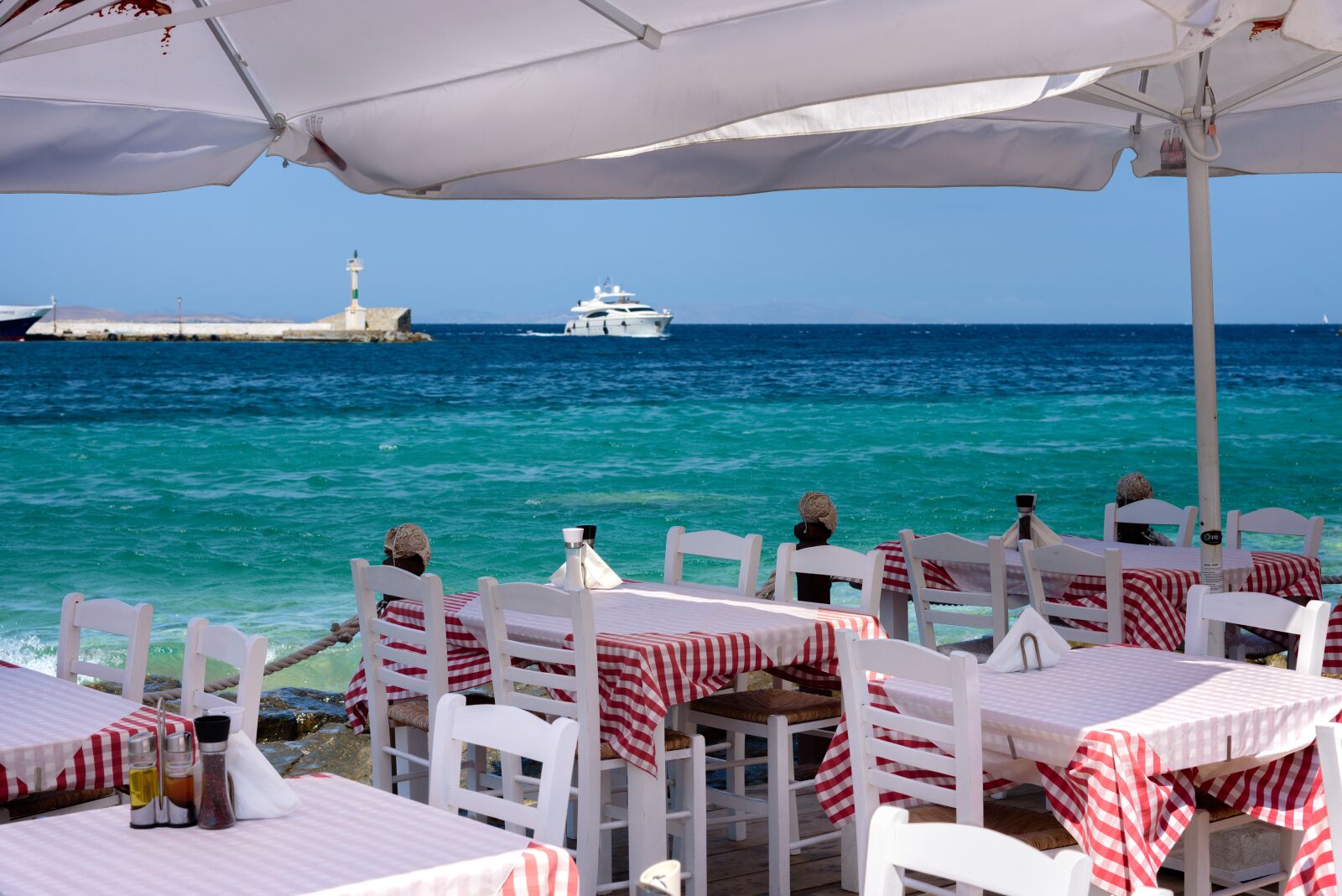 Nikon D750 sample photo. Ocean, restaurant, blue photography