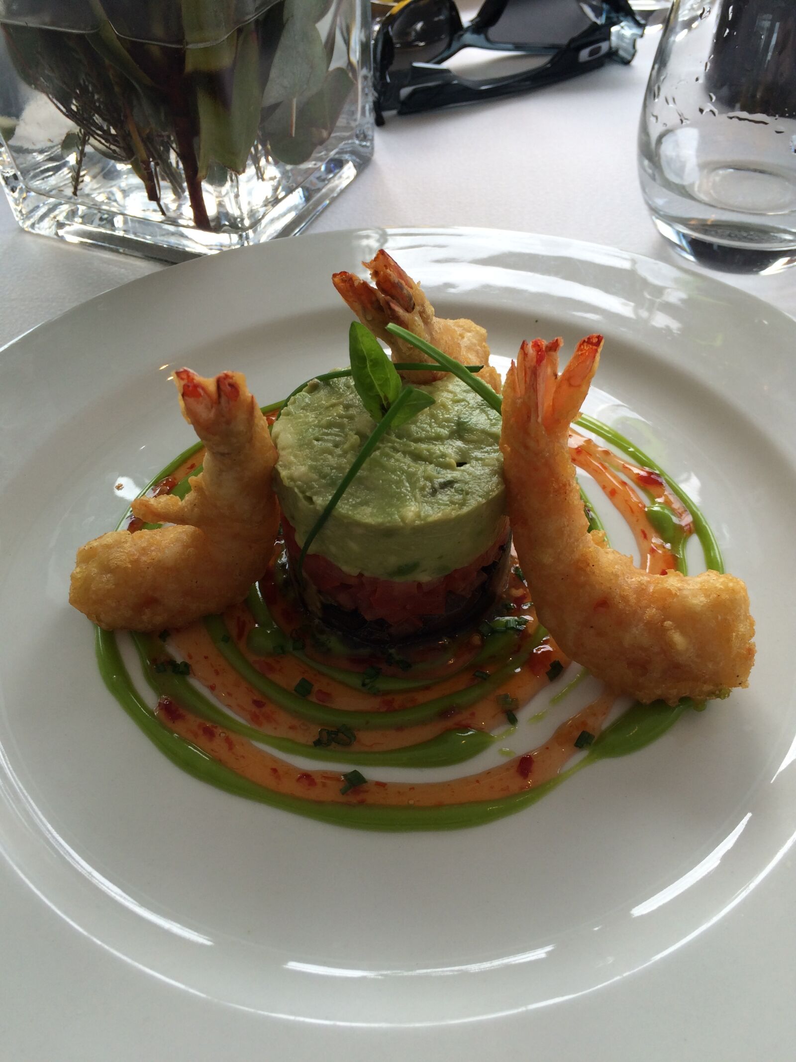 Apple iPhone 5s sample photo. Food, prawns, restaurant photography