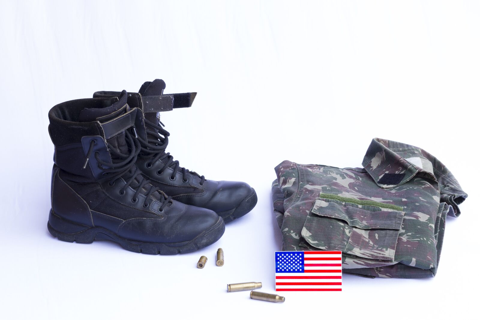 Canon EOS 7D + Canon EF 50mm F1.8 STM sample photo. Boots, military uniform, flag photography
