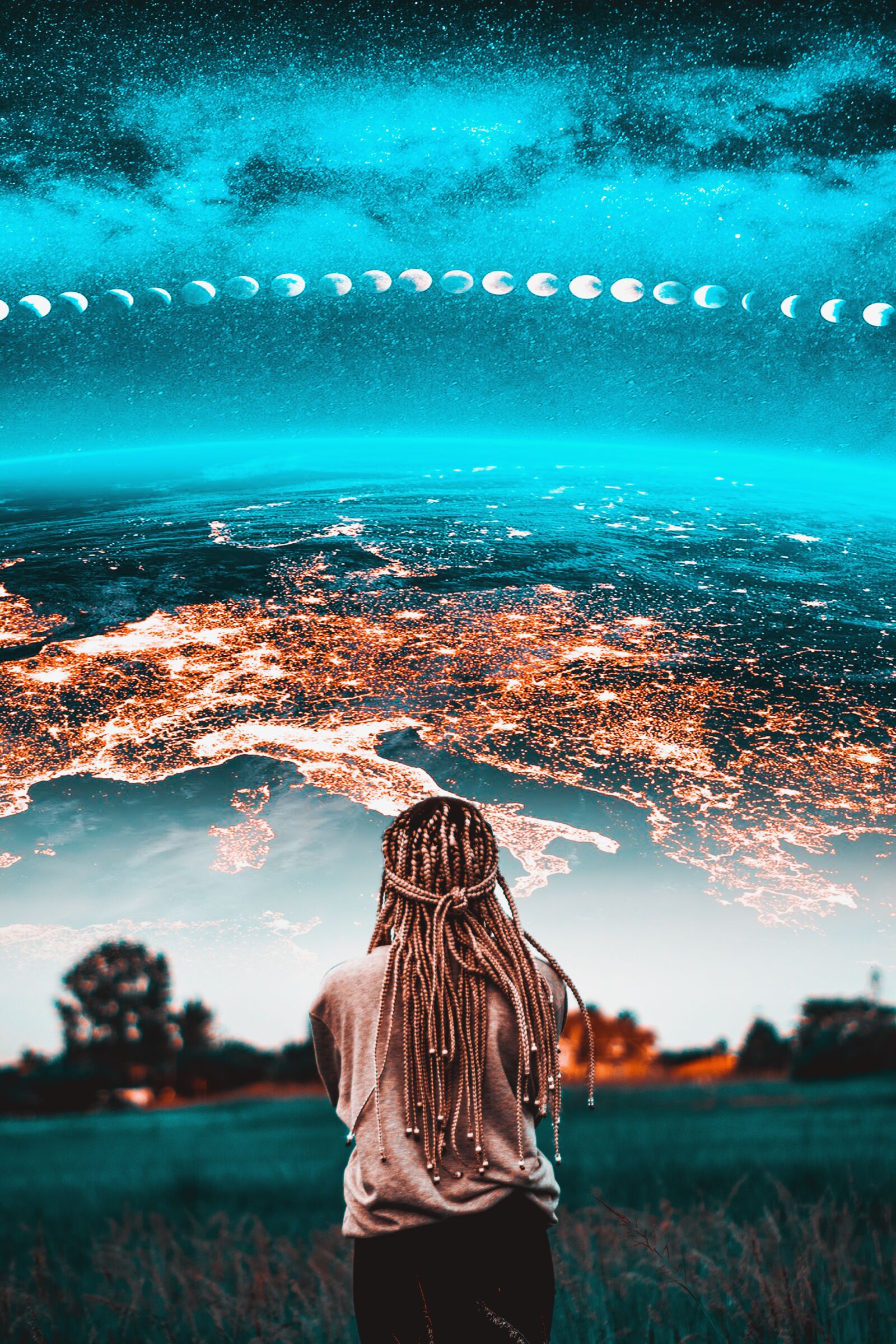 Nikon D5600 sample photo. Manipulation, sky, girl photography