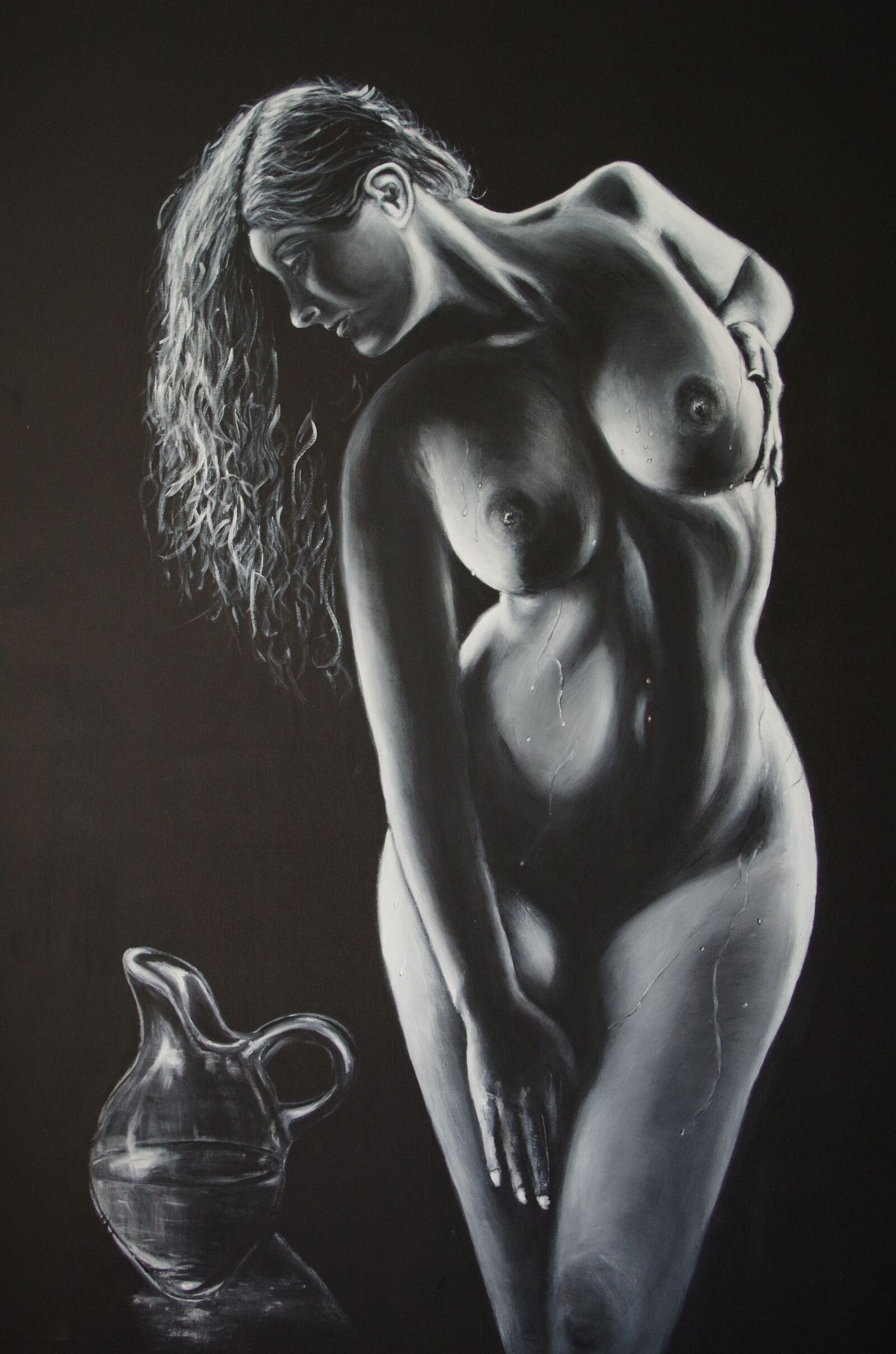 Pentax K-50 sample photo. Picture, acrylic, woman photography
