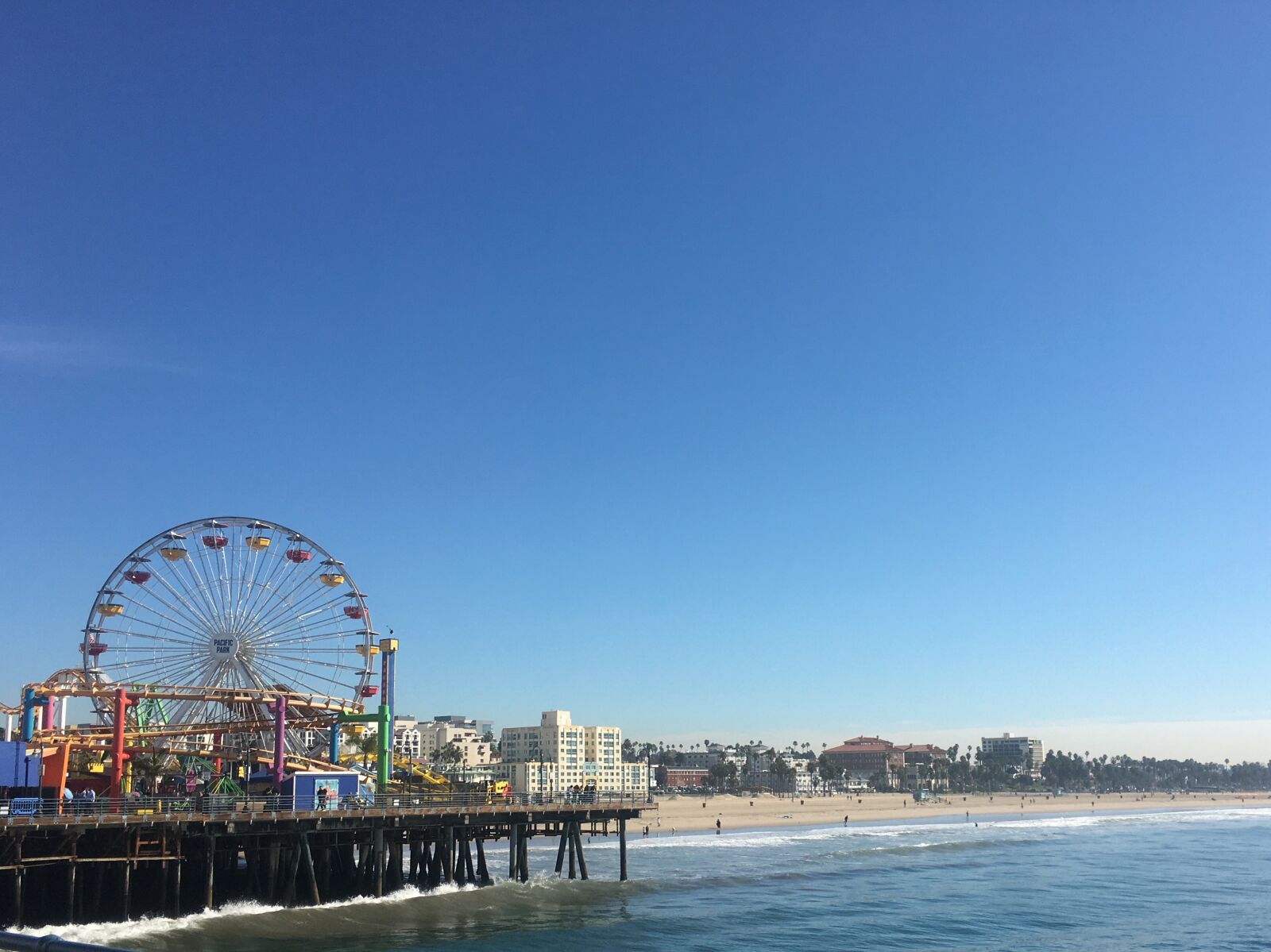 Apple iPhone 6s sample photo. Pier, santa monica, beach photography