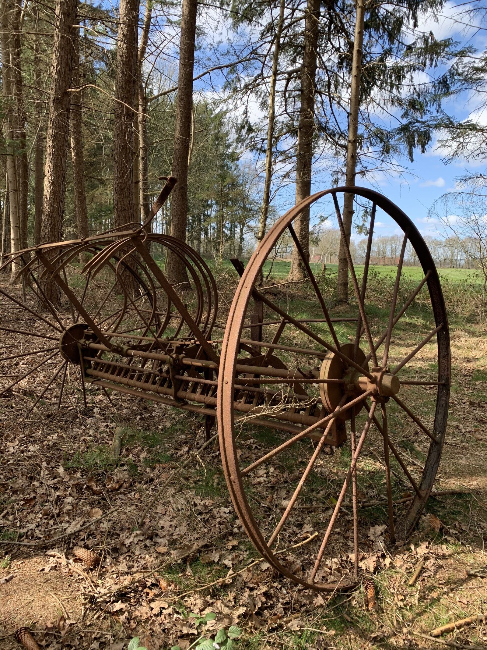 Apple iPhone XR sample photo. Nature, agricultural machine, old photography
