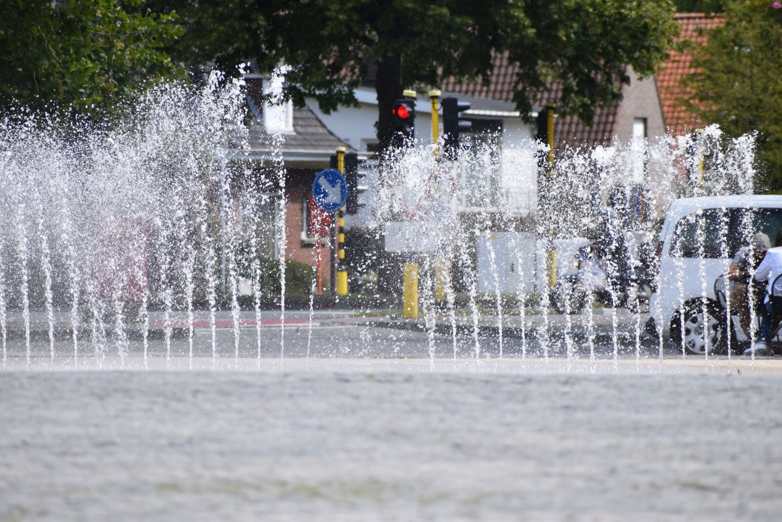 Nikon D3500 sample photo. Fountain, water, bruges photography