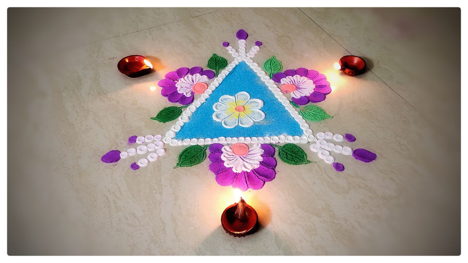 Xiaomi Redmi Note 7 Pro sample photo. Rangoli, flower rangoli, kolam photography