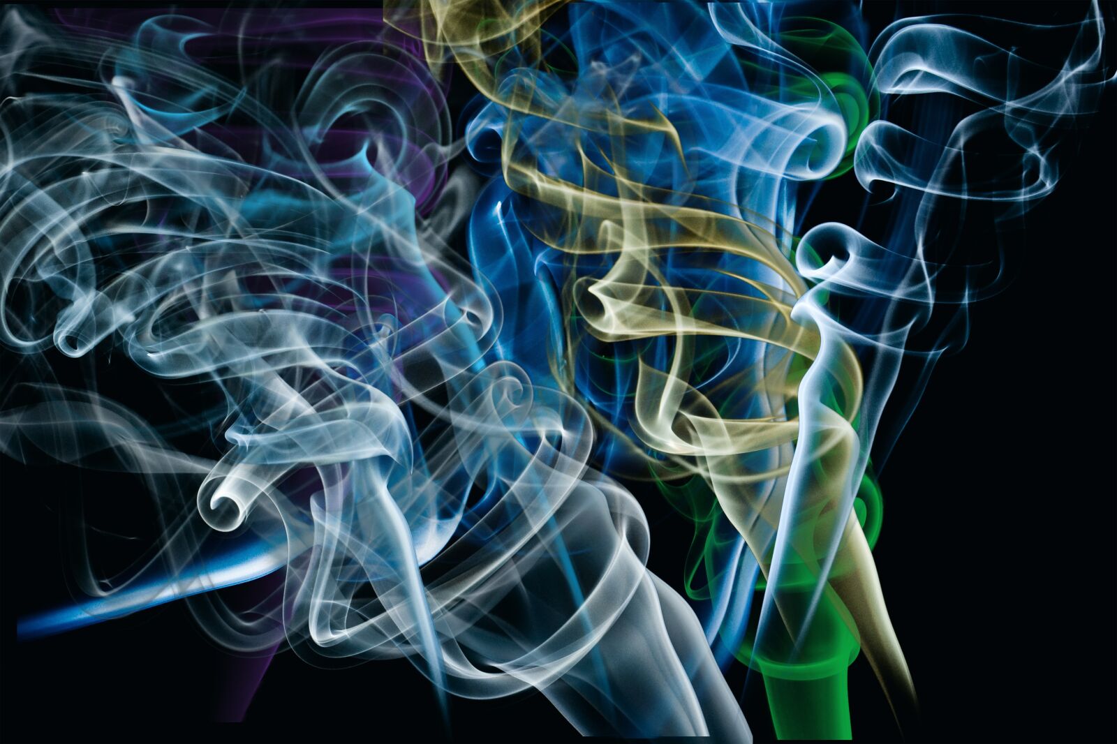 Nikon D300 sample photo. Black background, smoke, special photography