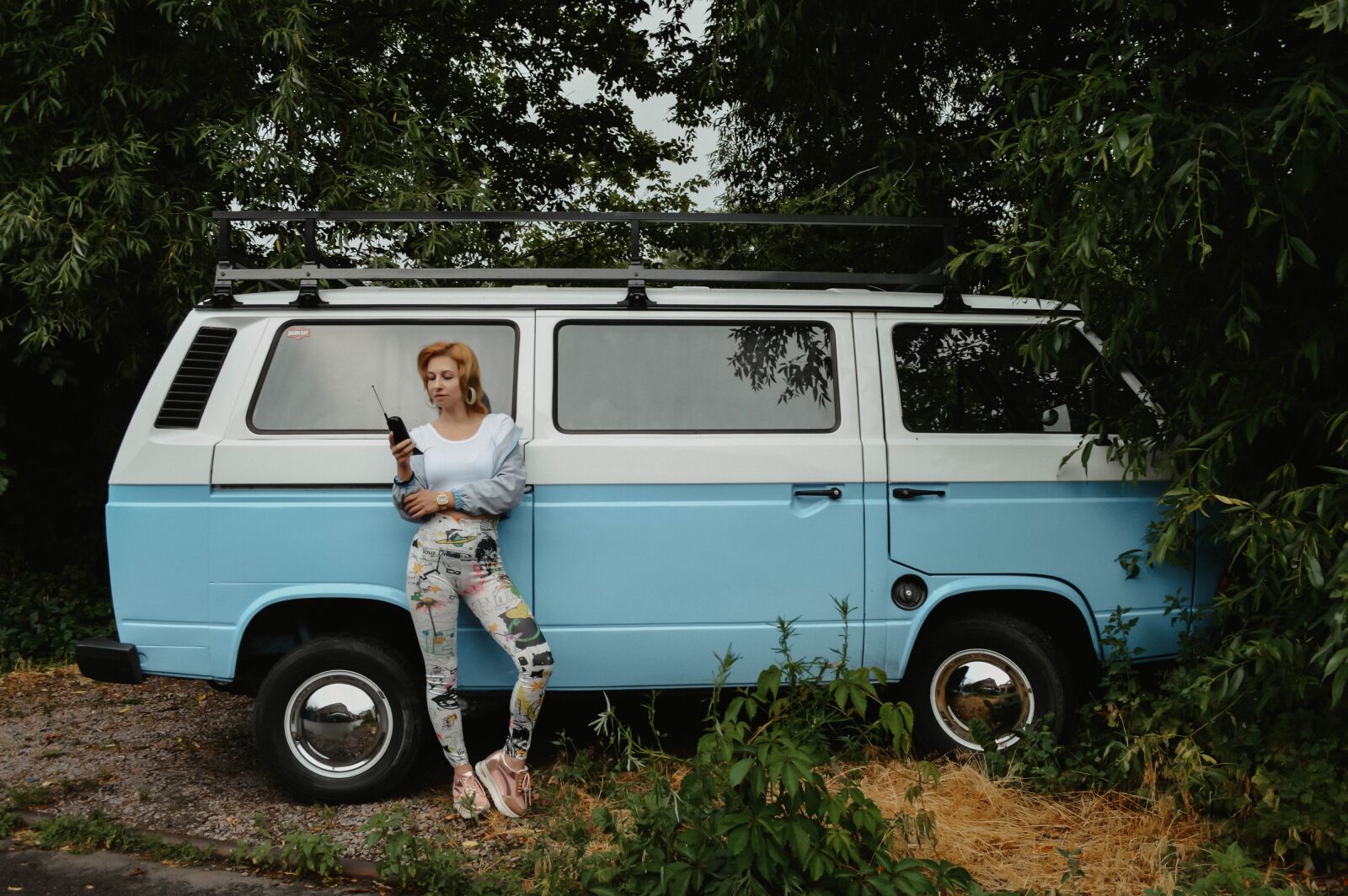 Nikon D3200 sample photo. Volkswagen, van, girl photography
