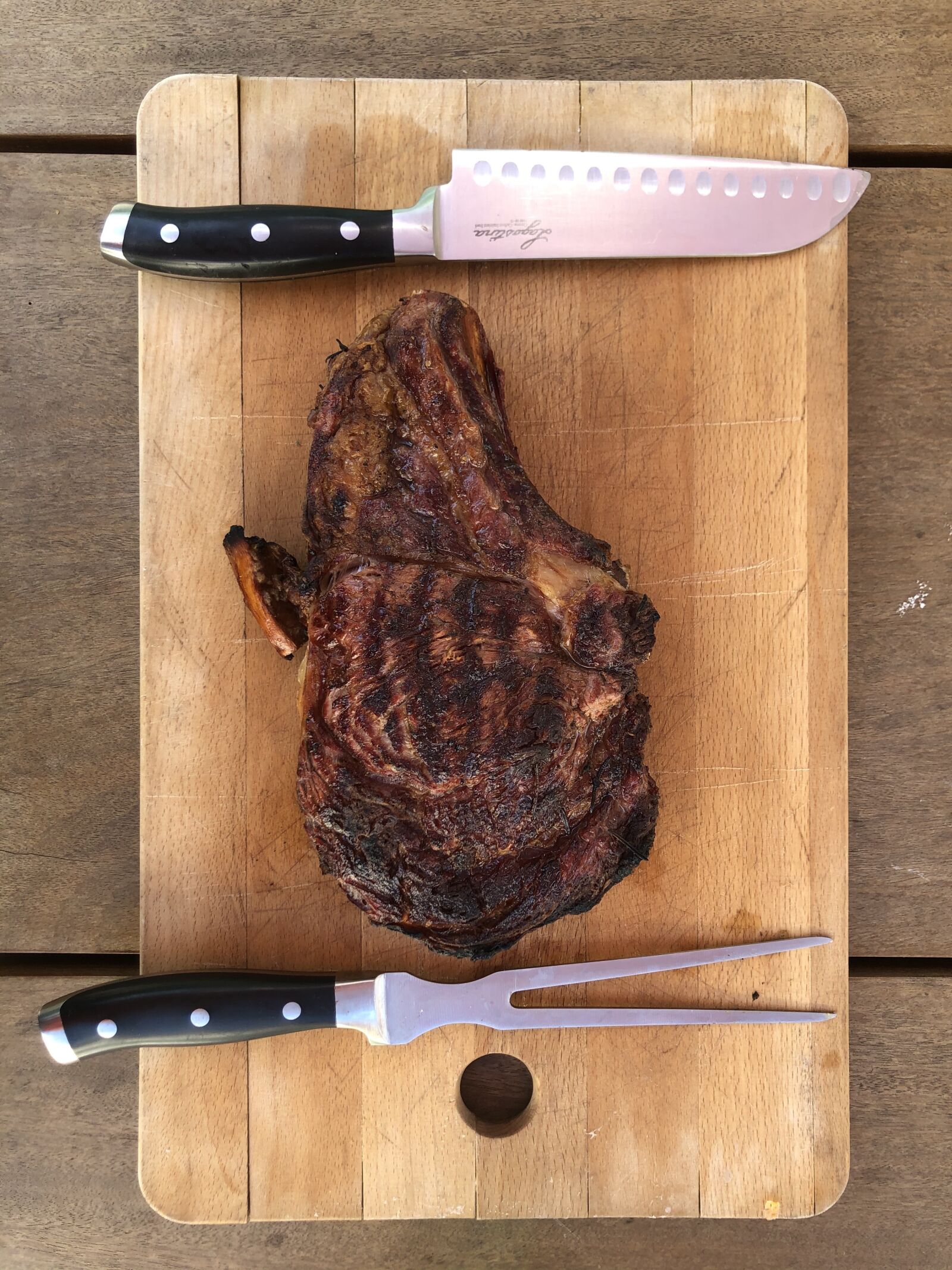 iPhone 8 back camera 3.99mm f/1.8 sample photo. Meal, knife, fork photography