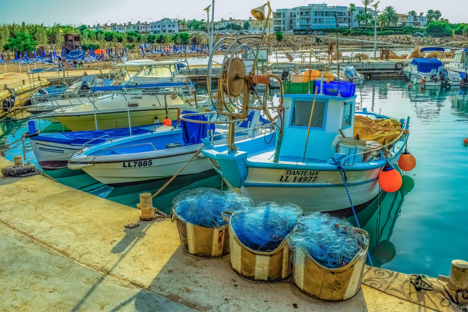 Nikon D3300 sample photo. Fishing harbor, boat, scenery photography