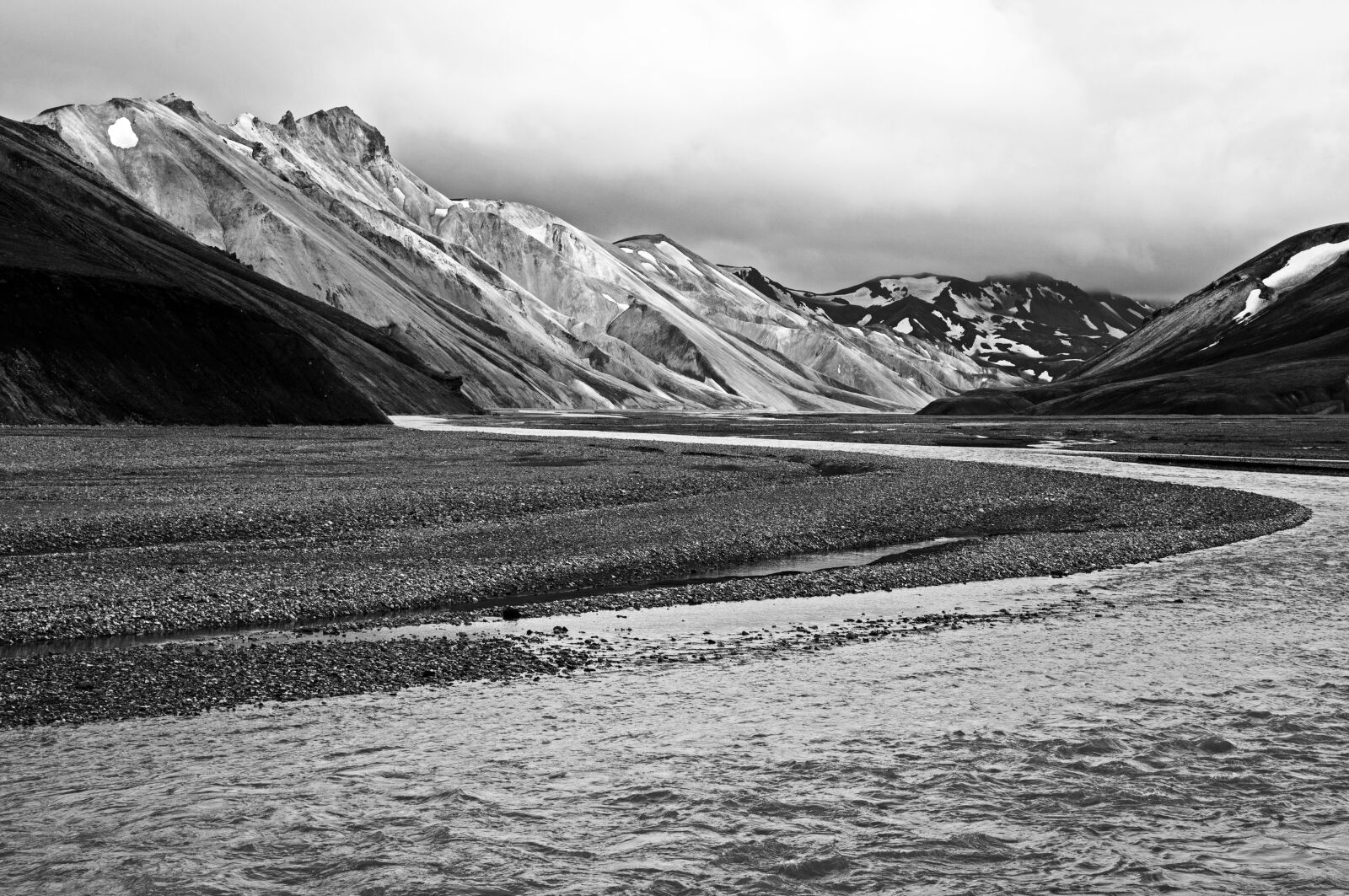 Sony E 18-200mm F3.5-6.3 OSS sample photo. Black and white, iceland photography