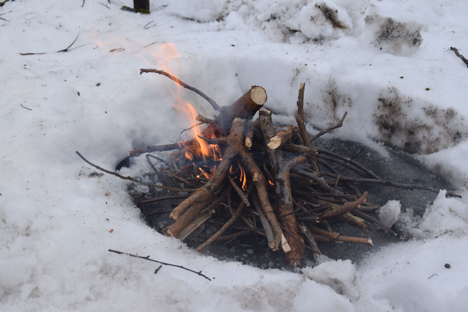Nikon D3300 sample photo. Koster, fire, winter photography
