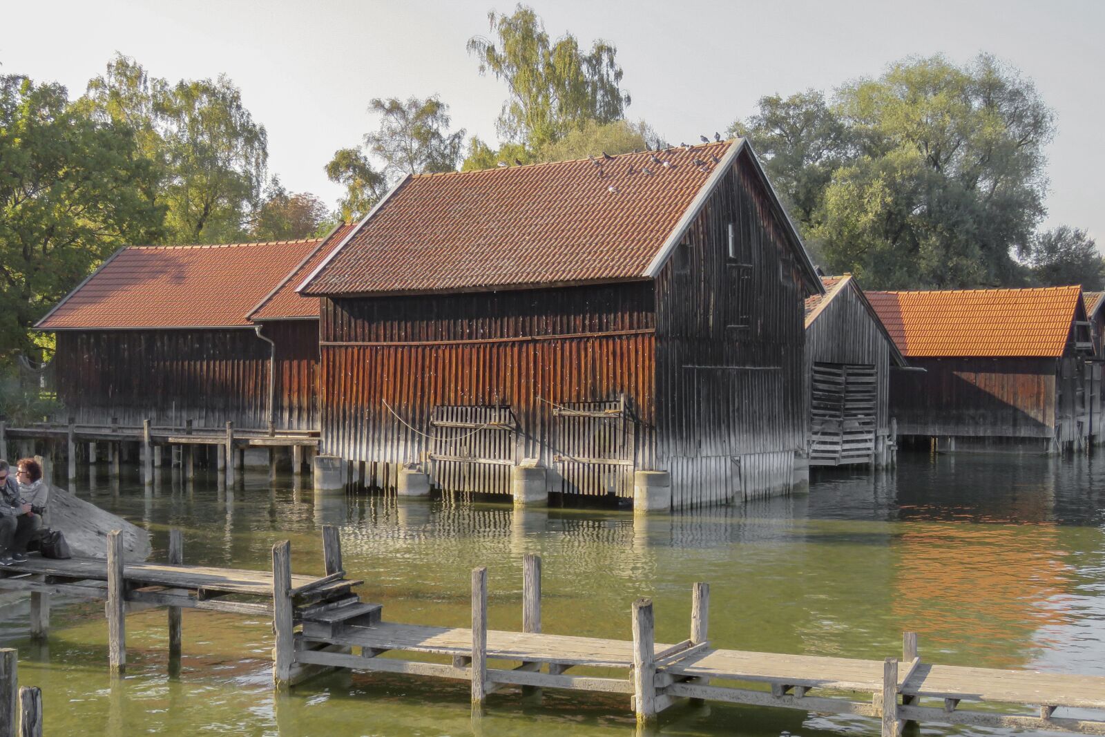 Canon PowerShot SX60 HS sample photo. Boat house, lake, water photography