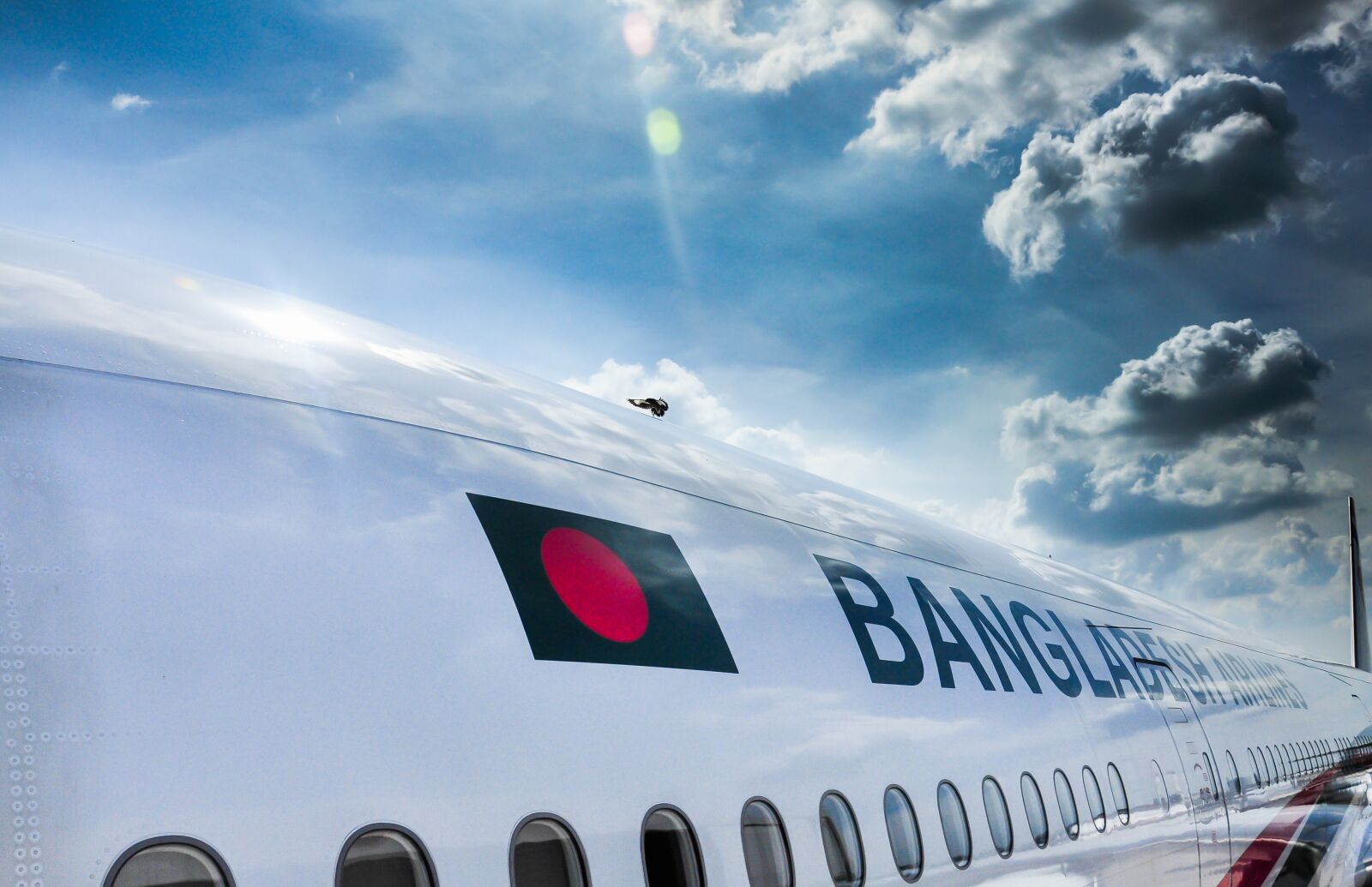 Nikon D90 sample photo. Biman, plane, sky photography