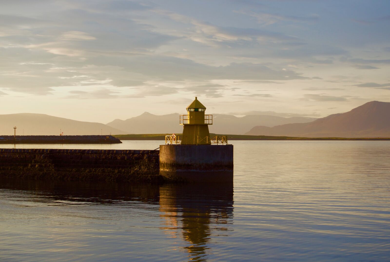 Nikon D3200 sample photo. Harbor, reykjavík, lighthouse photography