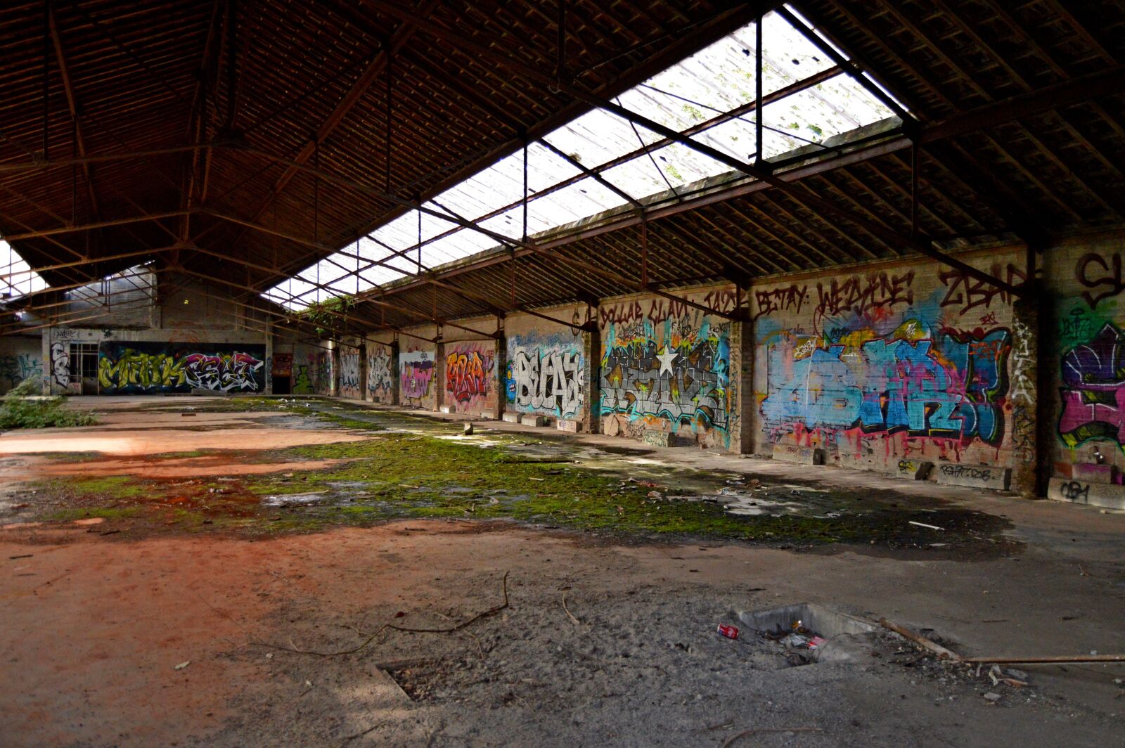 Nikon D3200 sample photo. Factory, wall, graffiti photography