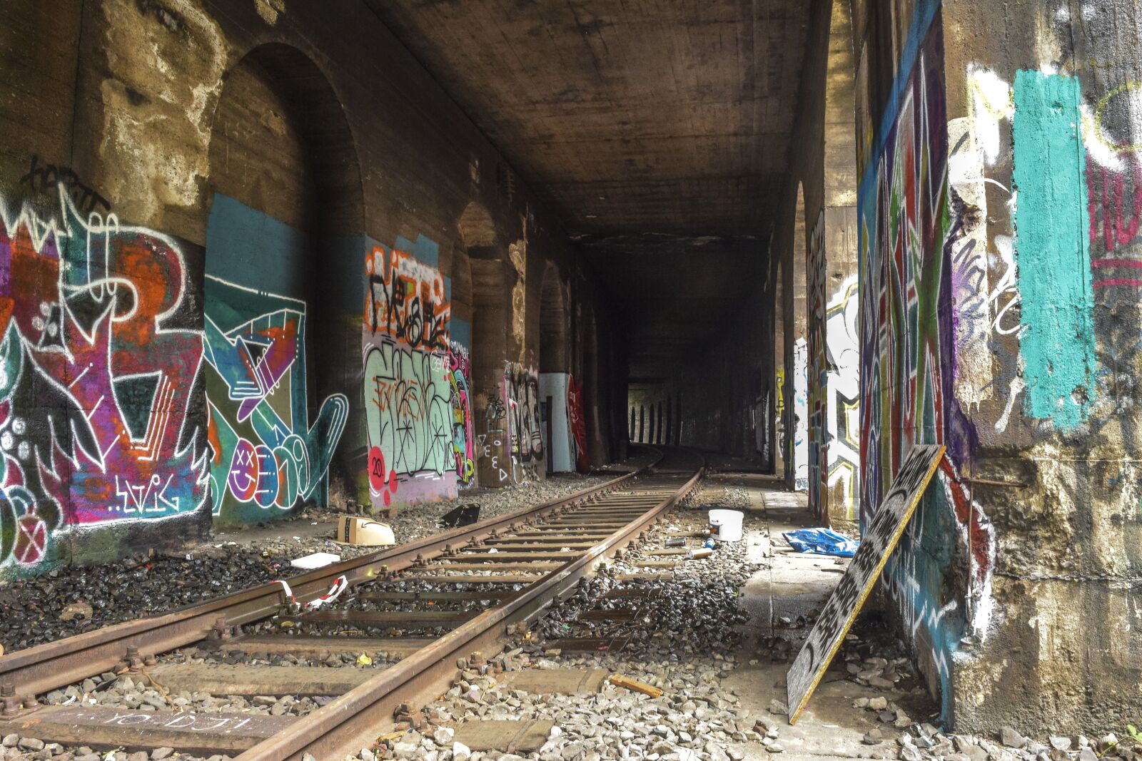 Nikon D3300 sample photo. Lost places, tunnel, old photography
