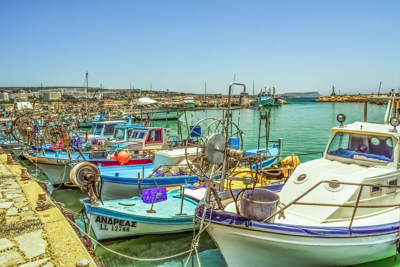Nikon D3300 sample photo. Harbor, fishing boats, island photography